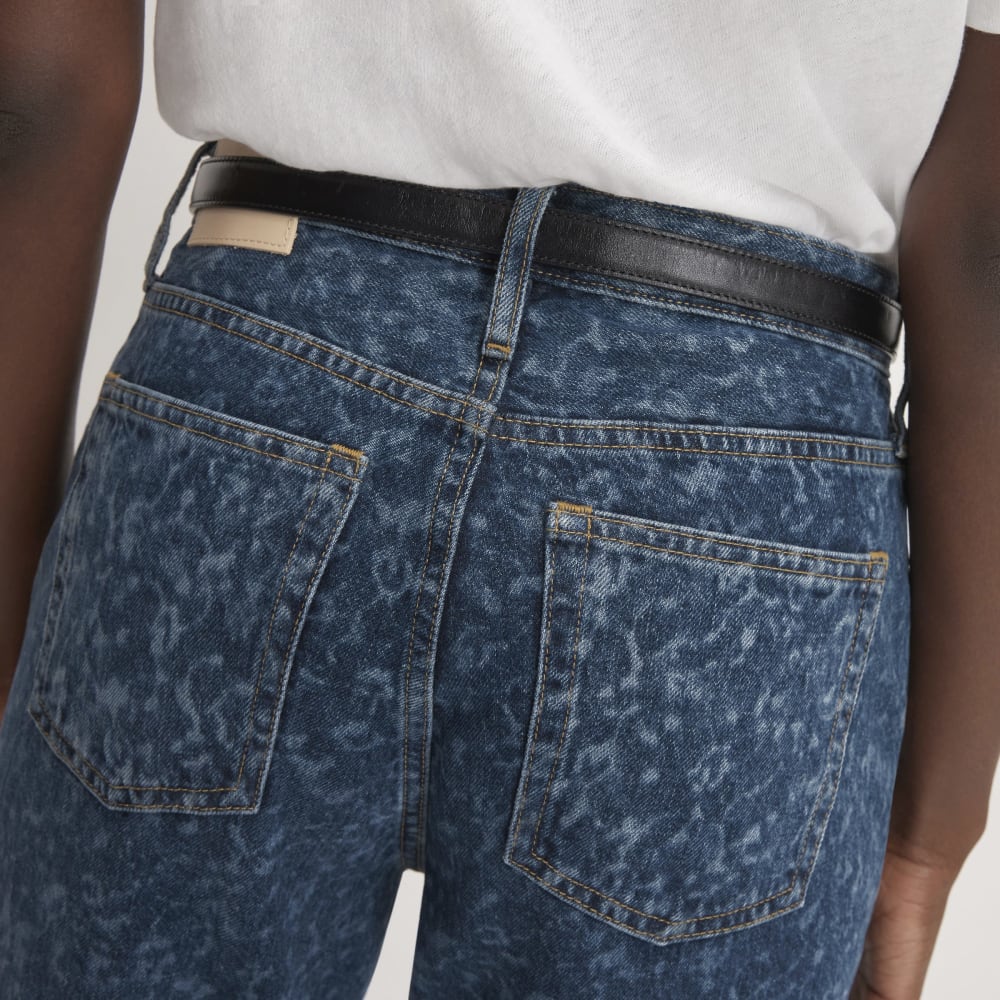 The ’90s Cheeky® Jean in Dark Painterly Strokes — detail view