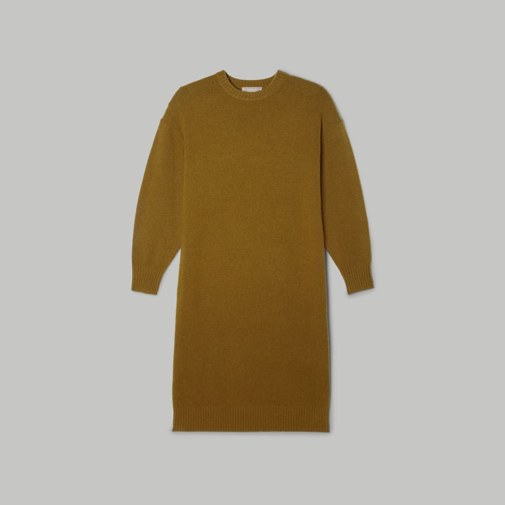 The Cashmere Midi Dress in Tapenade — alternate view