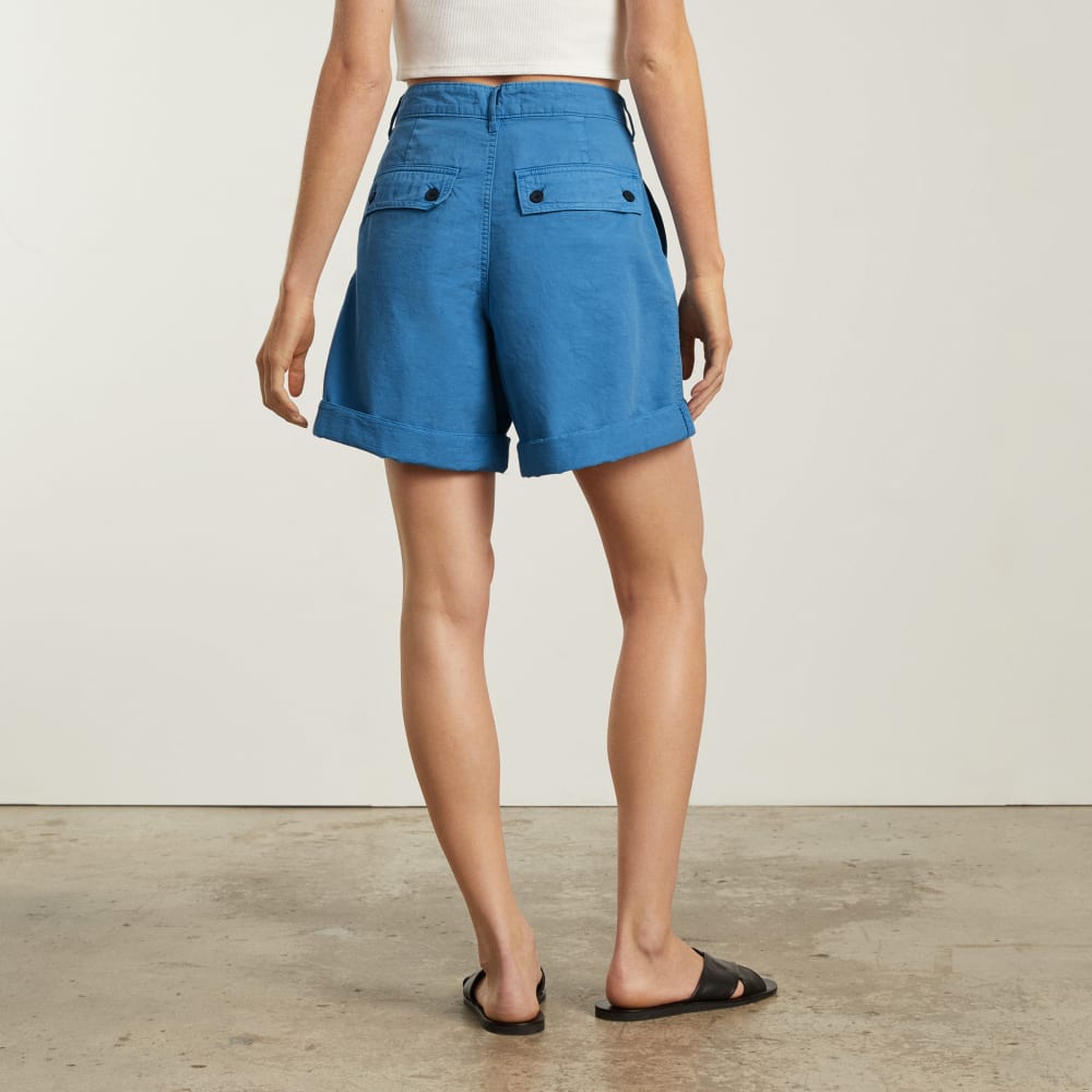 The Tourist Short in Horizon Blue — detail view