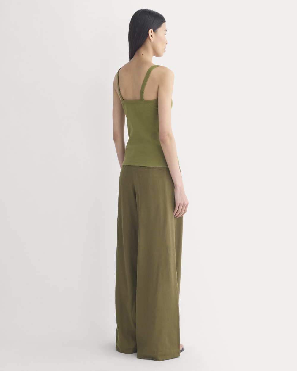 RetroSoft U-Neck Tank in Mayfly — detail view