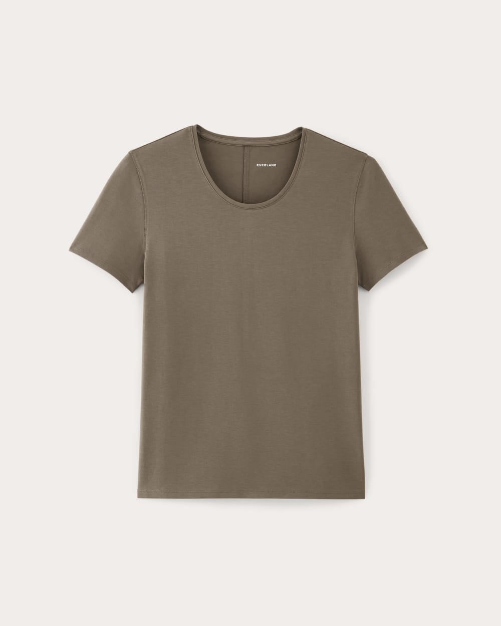The Form Tee in Taupe — alternate view