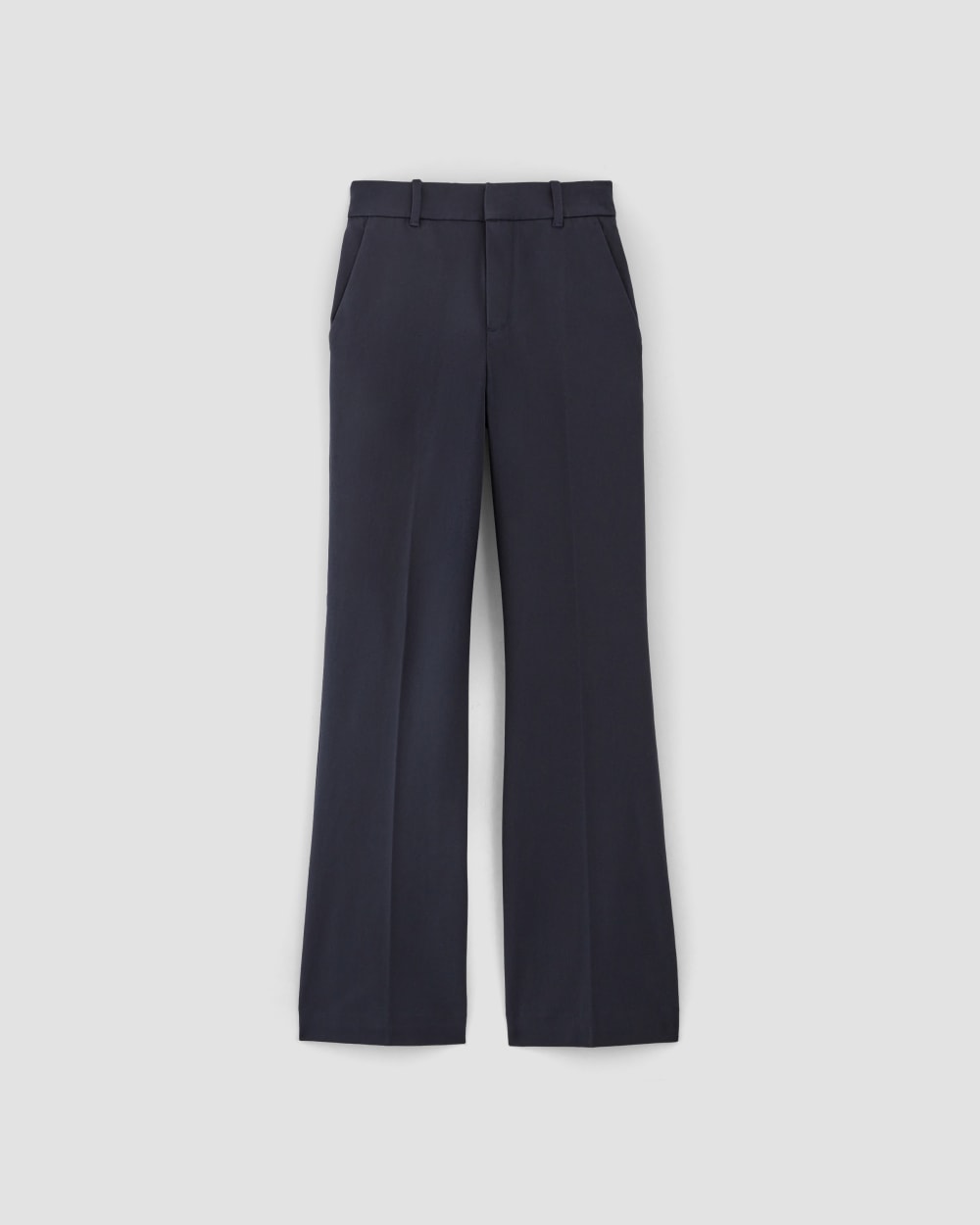 The Bi-Stretch Flare Pant in Navy — alternate view