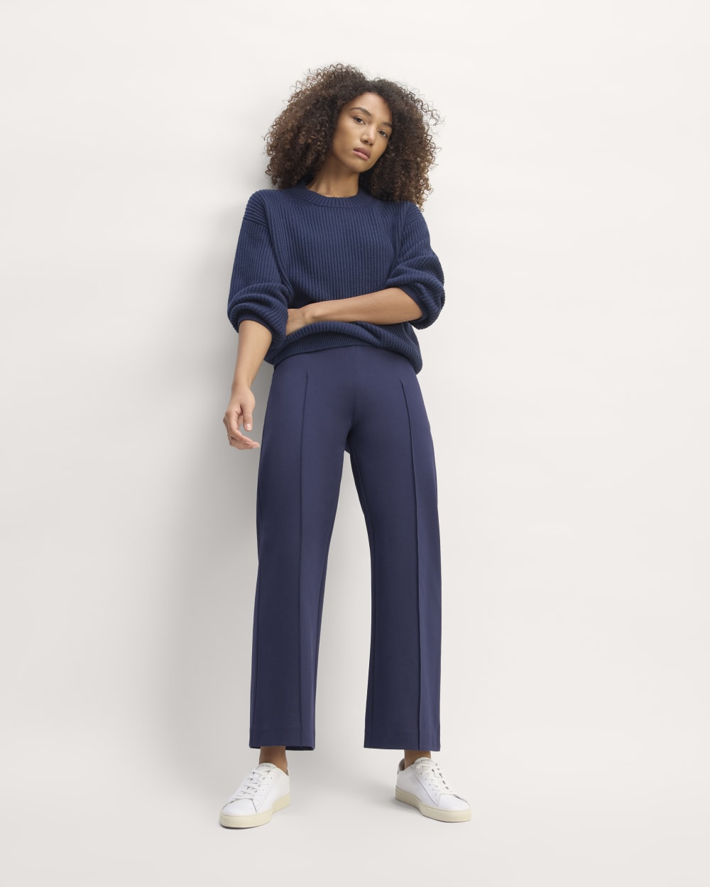 The Dream Trouser in Navy — front view