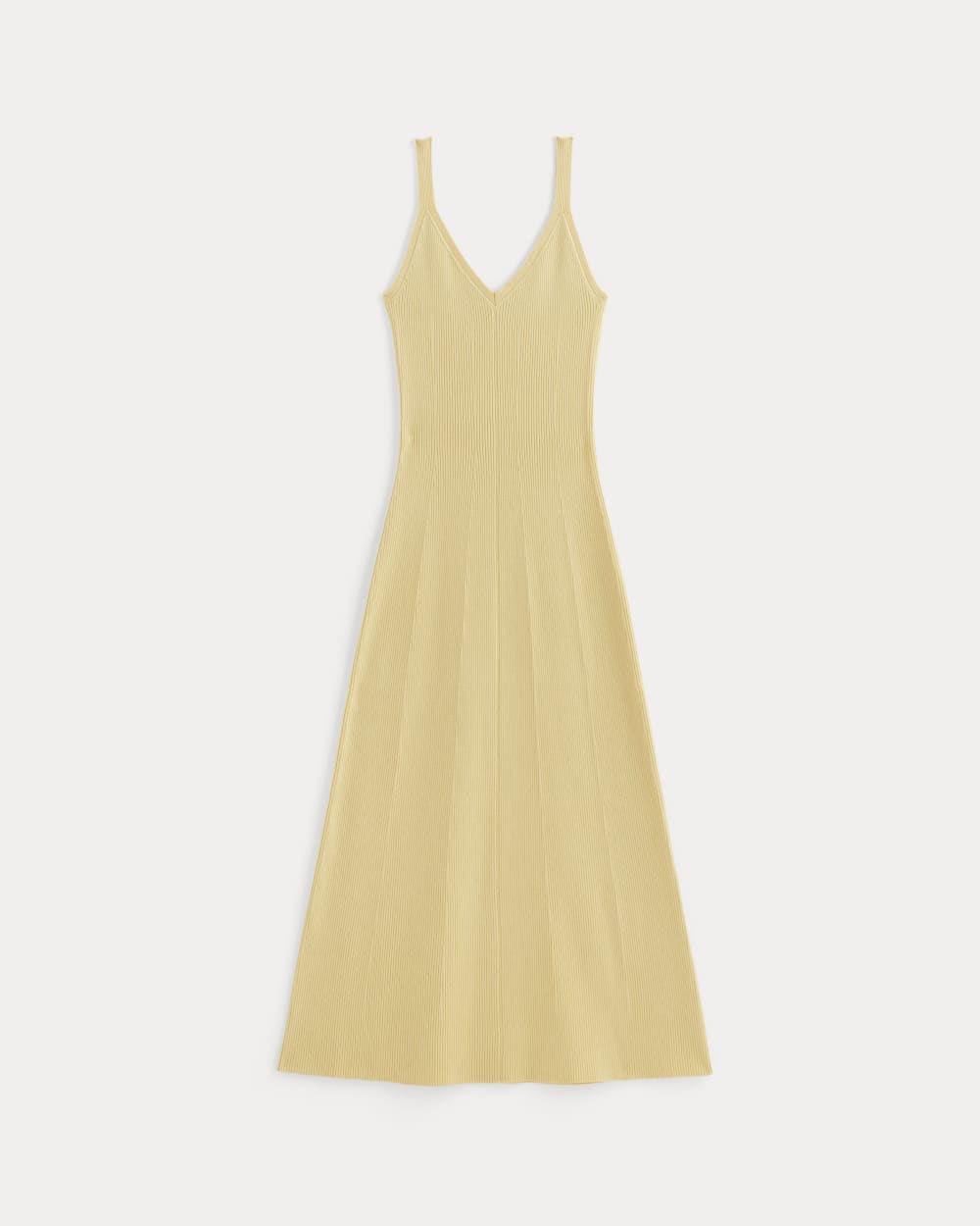 The Fine Knit Cami Dress in Banana Crepe — alternate view