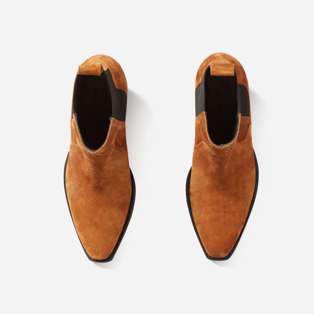 The Western Boot in Russet — detail view
