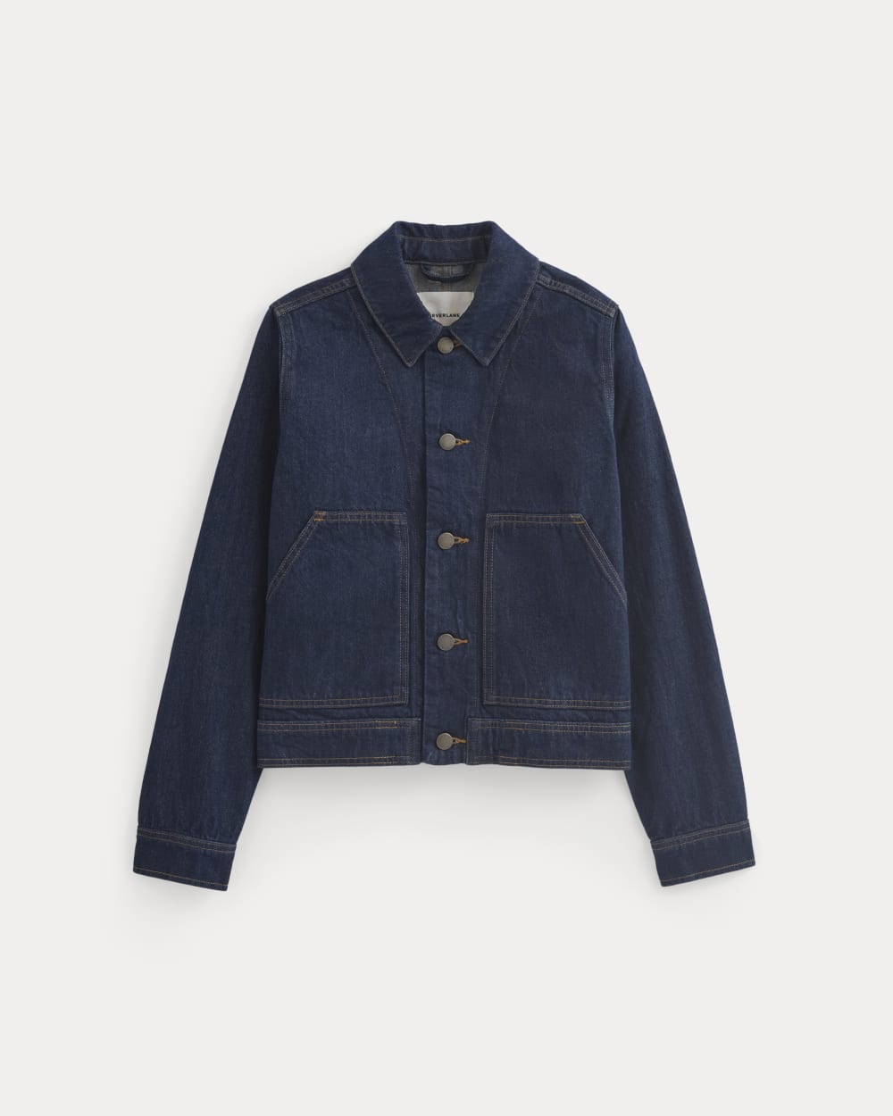 Denim Chore Jacket in Dark Indigo — alternate view