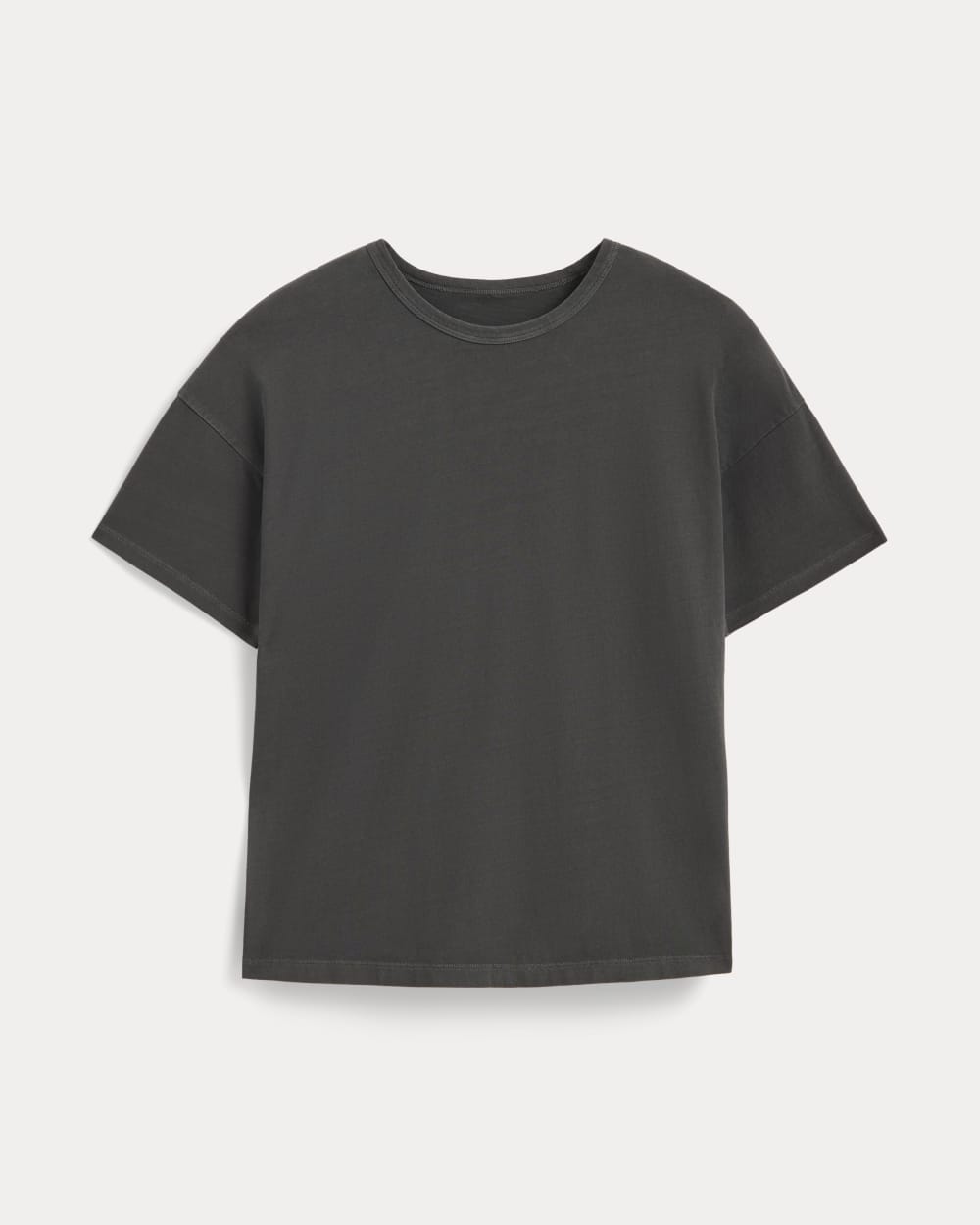 The Boyfriend Tee in Essential Cotton in Black — alternate view