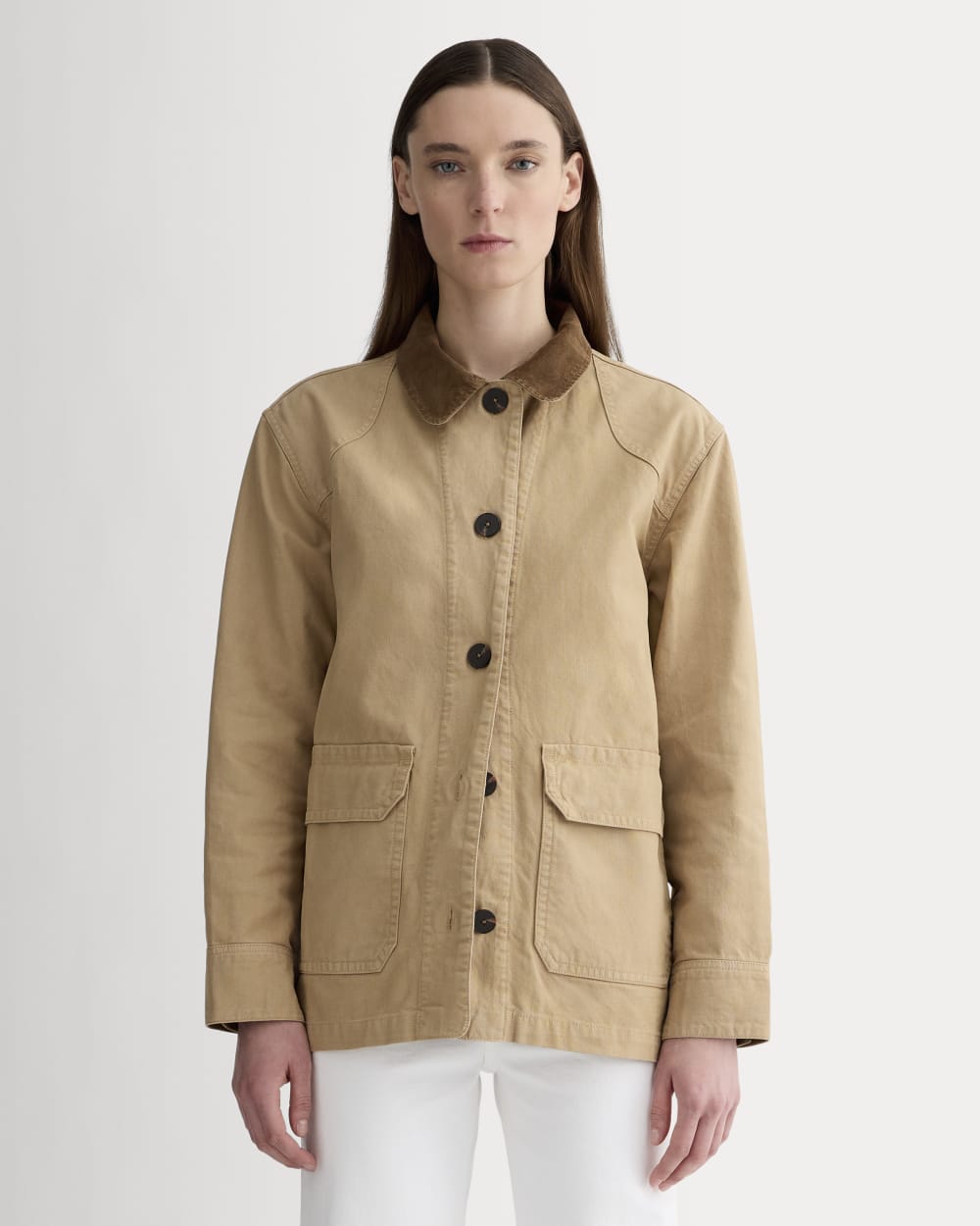 The Barn Jacket in Cornstalk — front view