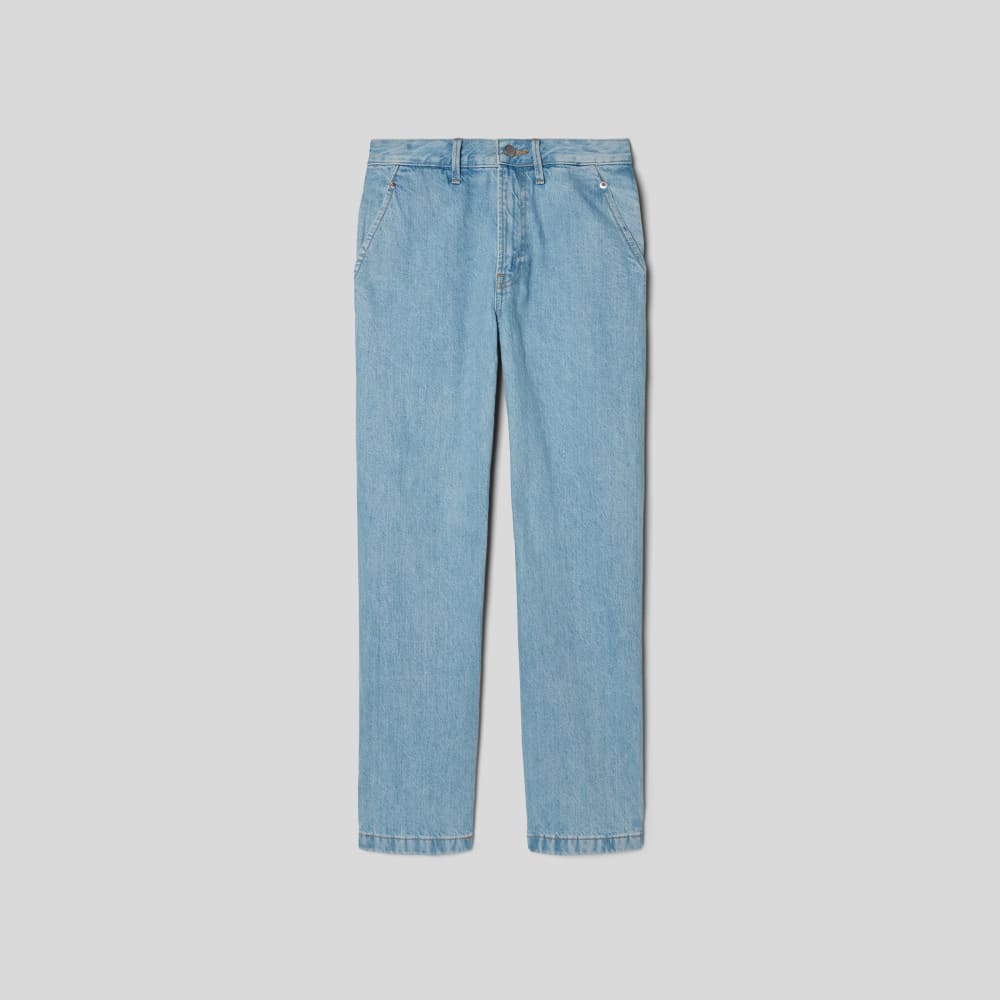 The Cinch Back Utility Jean in Sunkissed Blue — alternate view