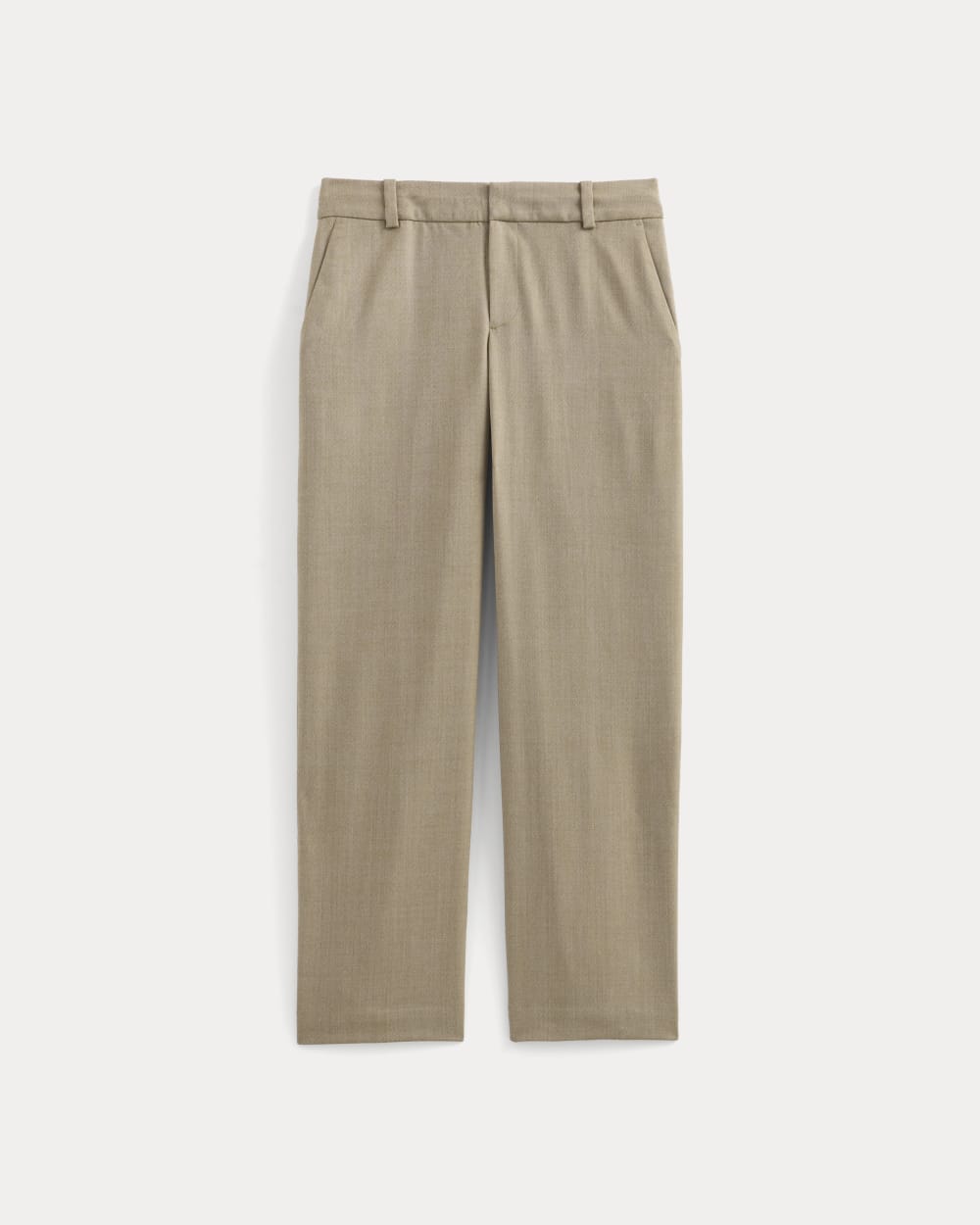 Straight-Leg Trouser in Tailor Twill in Light Taupe — alternate view