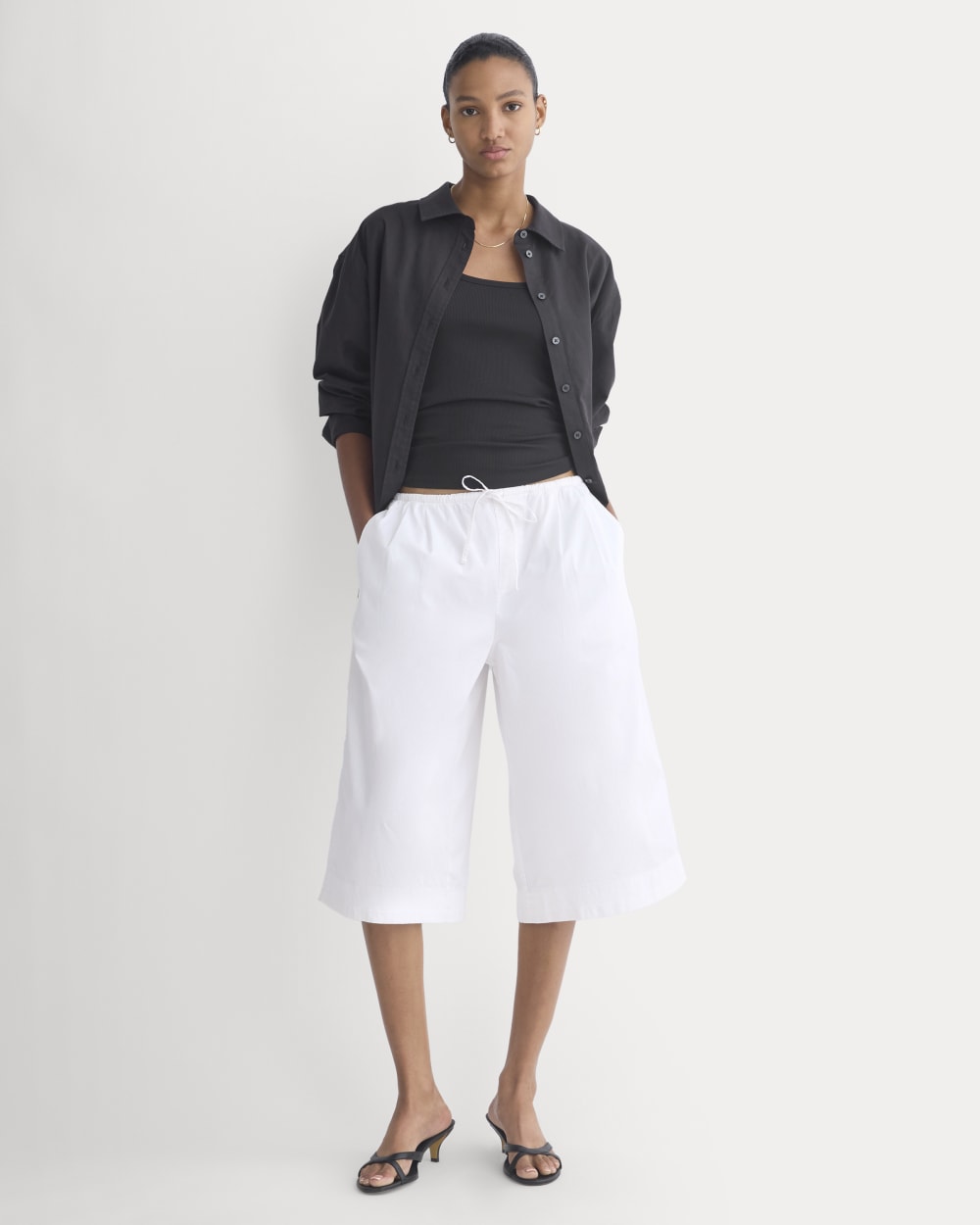 Easy Long Short in White — front view