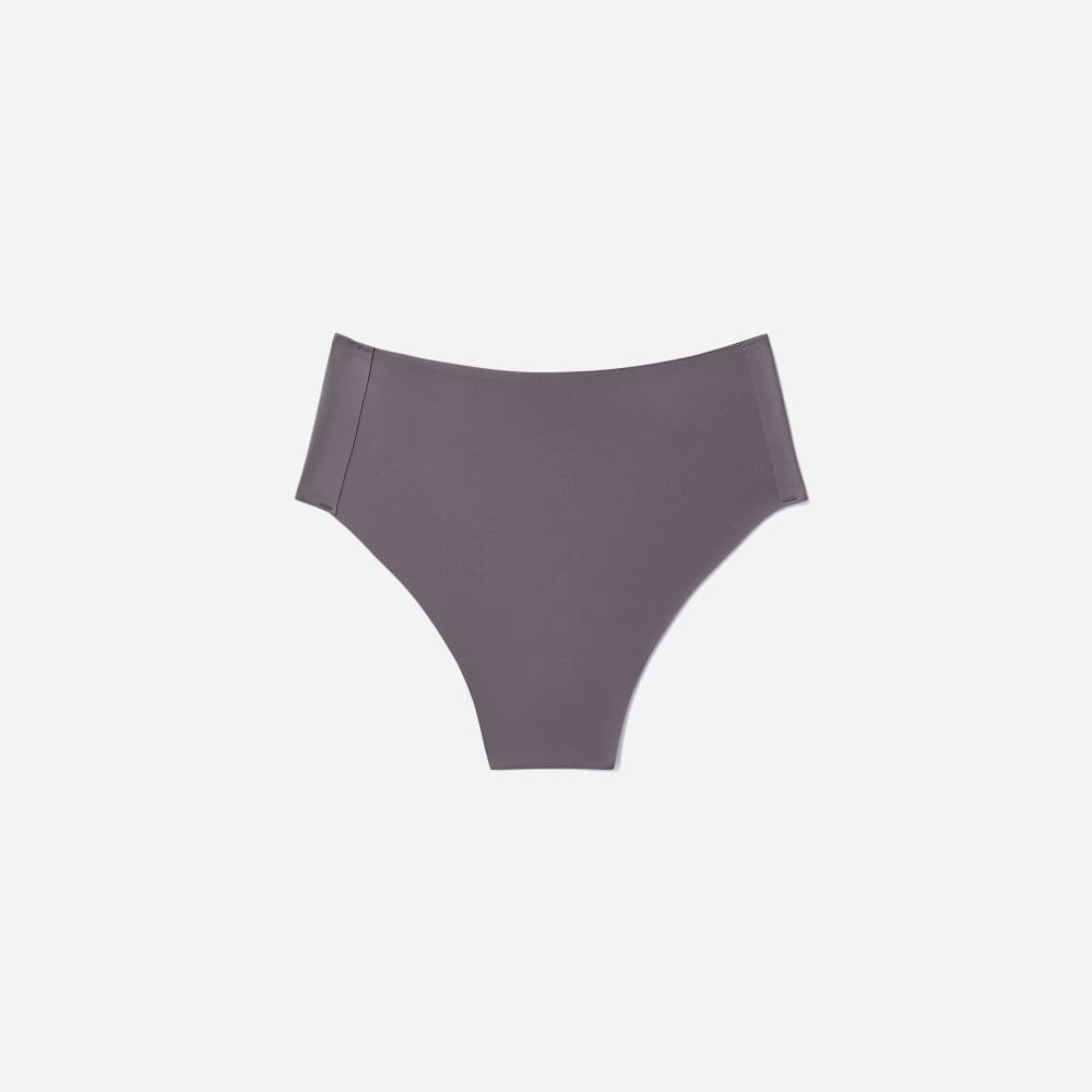 The Invisible High-Rise Thong in Plum Grey — front view