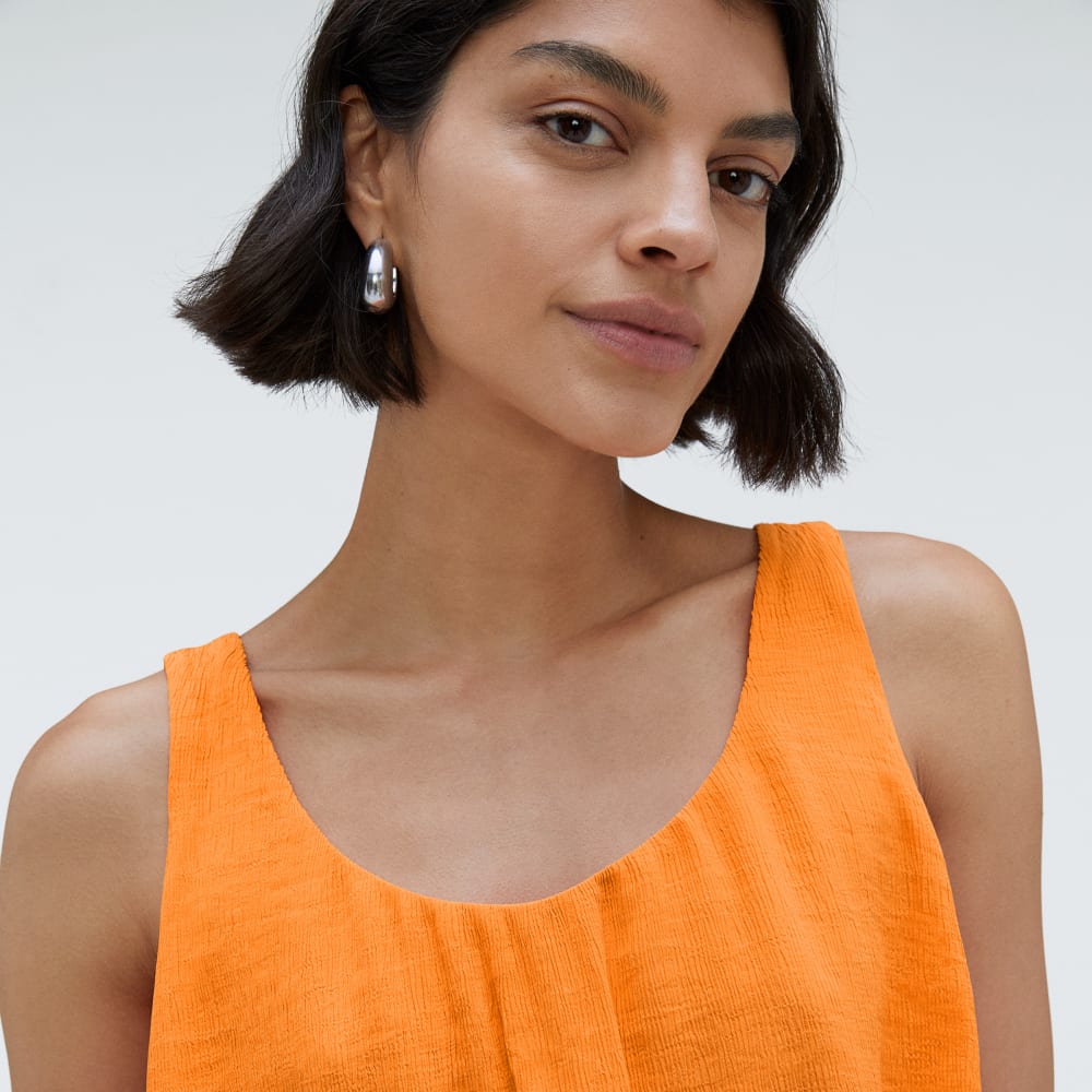 The Naia™ Ripple Tank in Turmeric — detail view