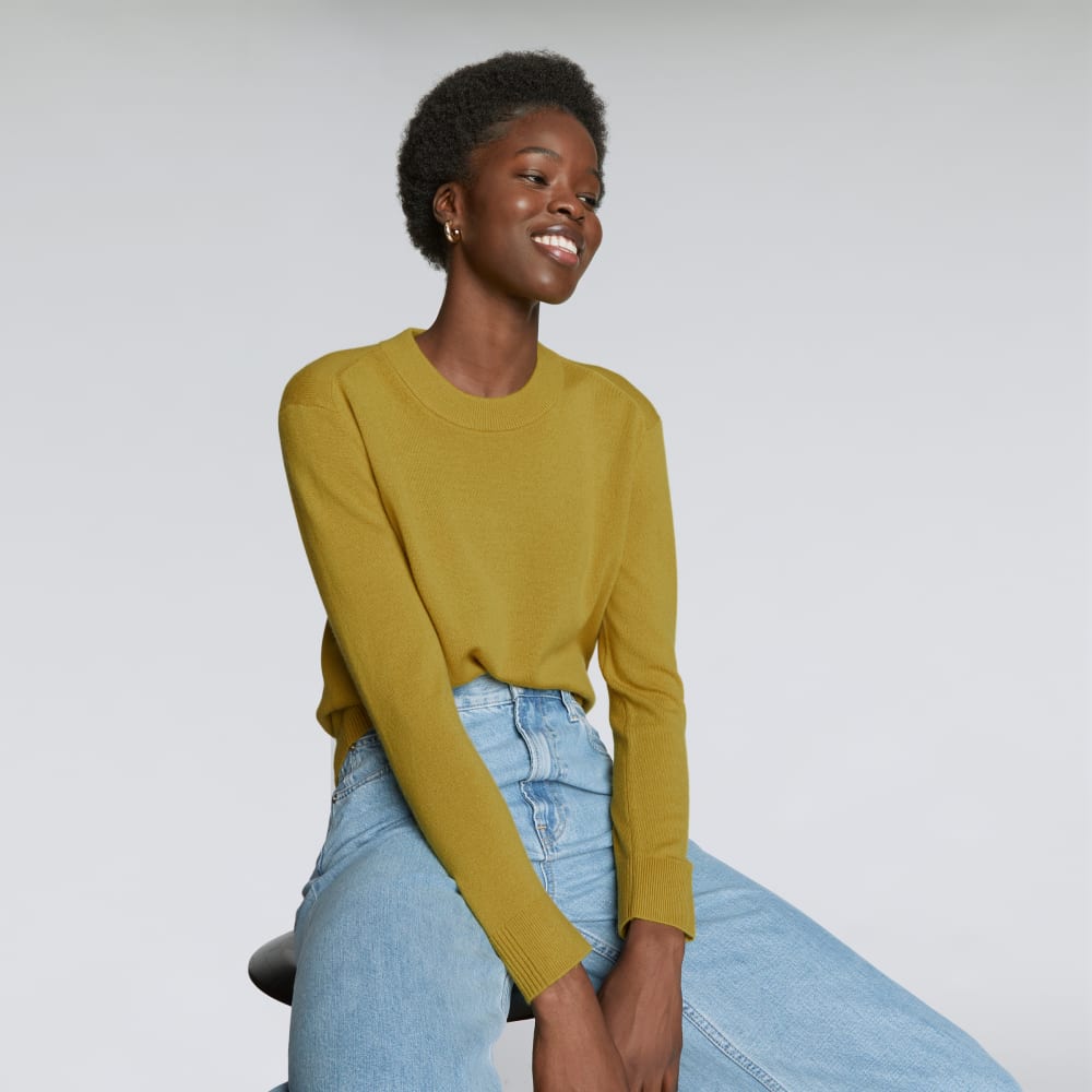 The Cashmere Crew in Golden Palm — detail view