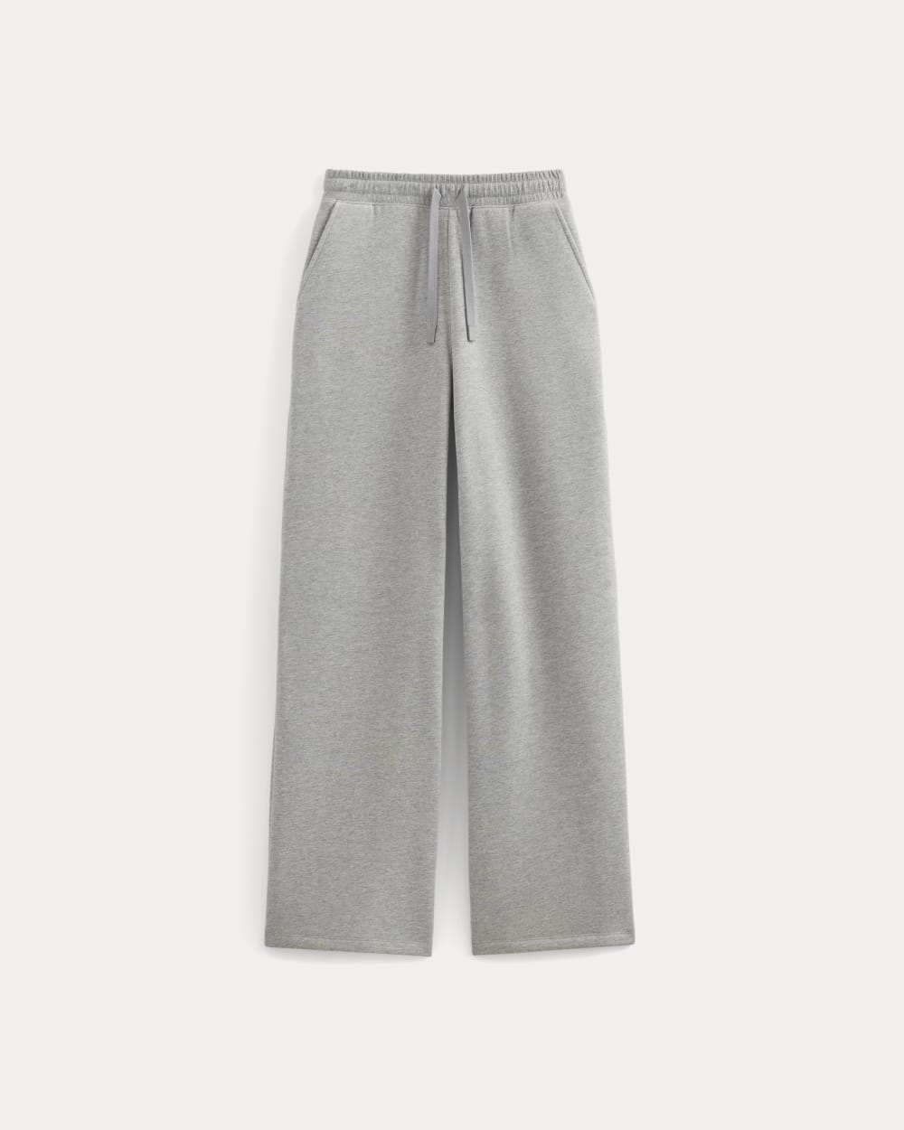 Luxe Fleece Wide-Leg Sweatpant in Vintage Heather Grey — alternate view