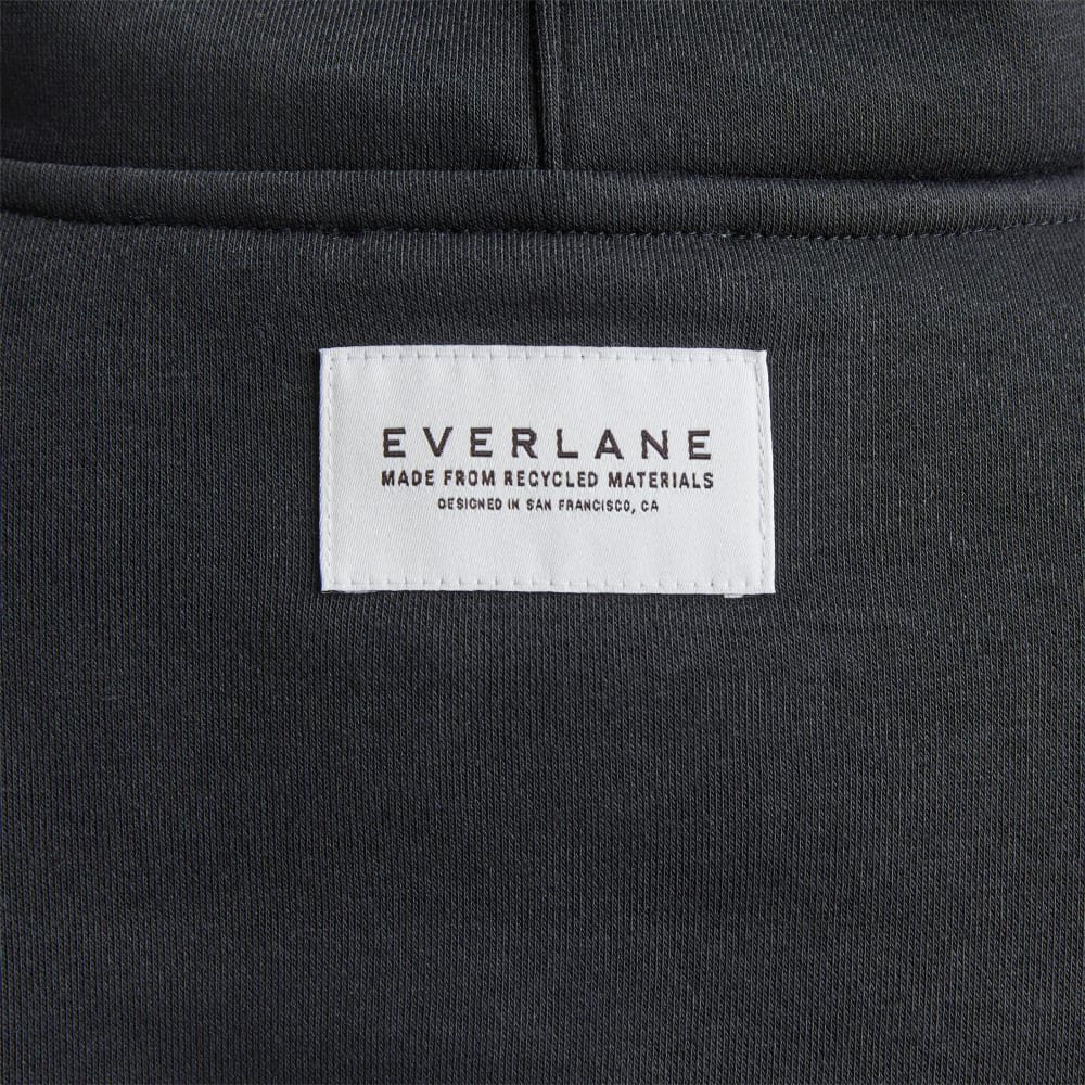 The ReTrack Hoodie in Black — detail view