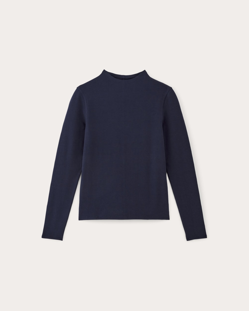 The Form Funnel-Neck Tee in Navy — alternate view