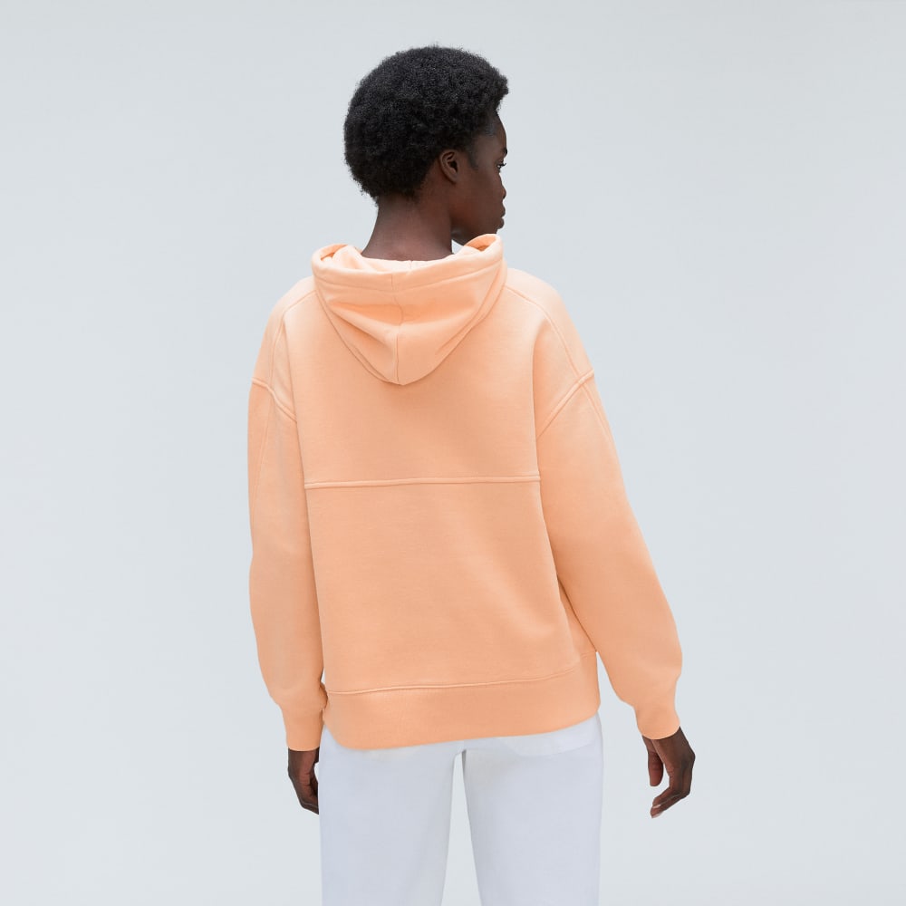 The Track Organic Cotton Popover in Apricot — detail view