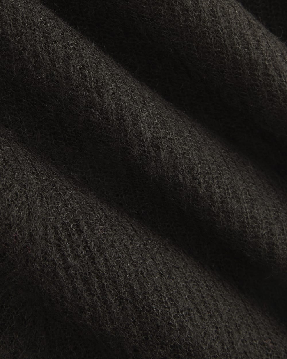 The Air Alpaca™ Sweater Dress in Black — detail view