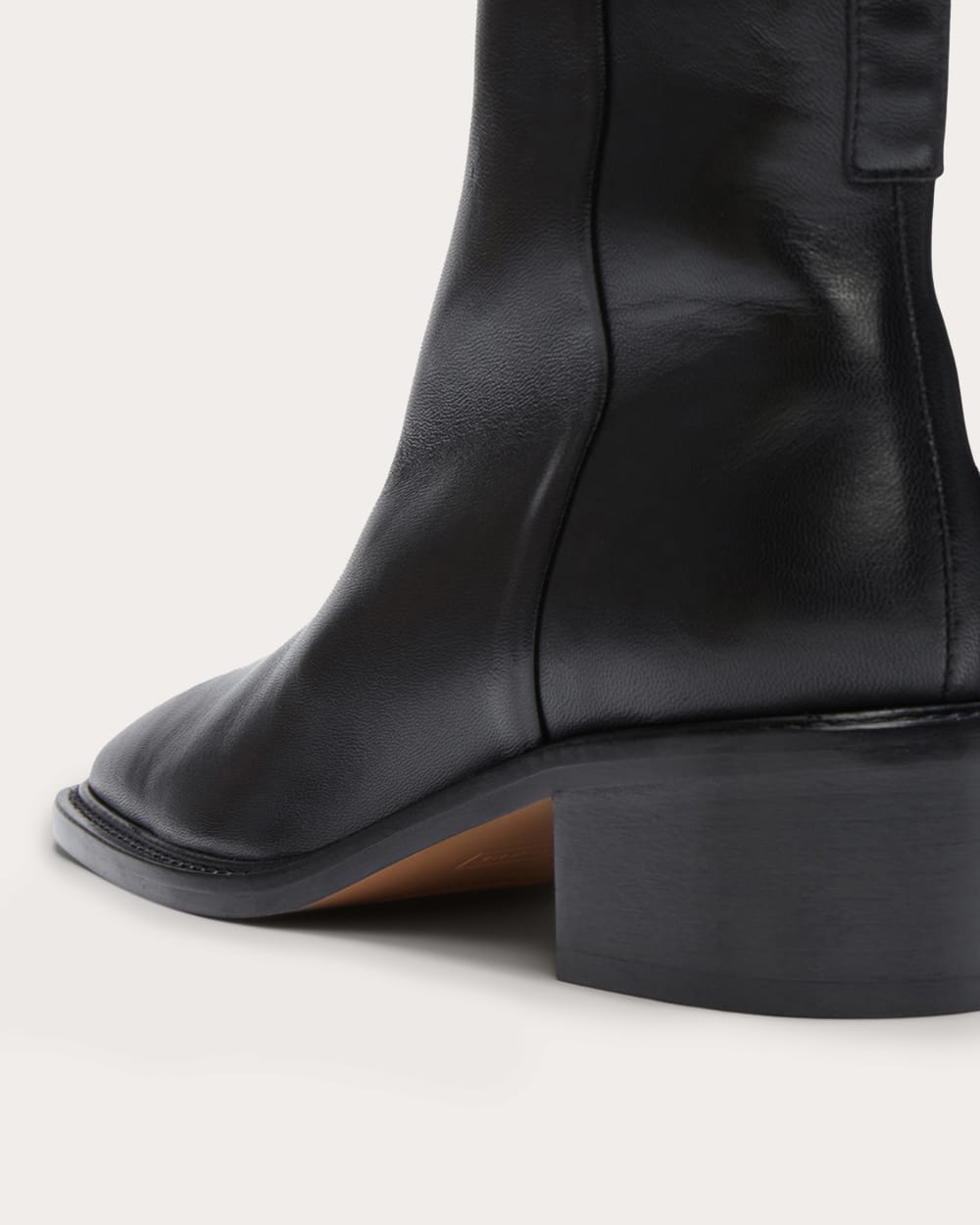 The City Boot in Black — detail view