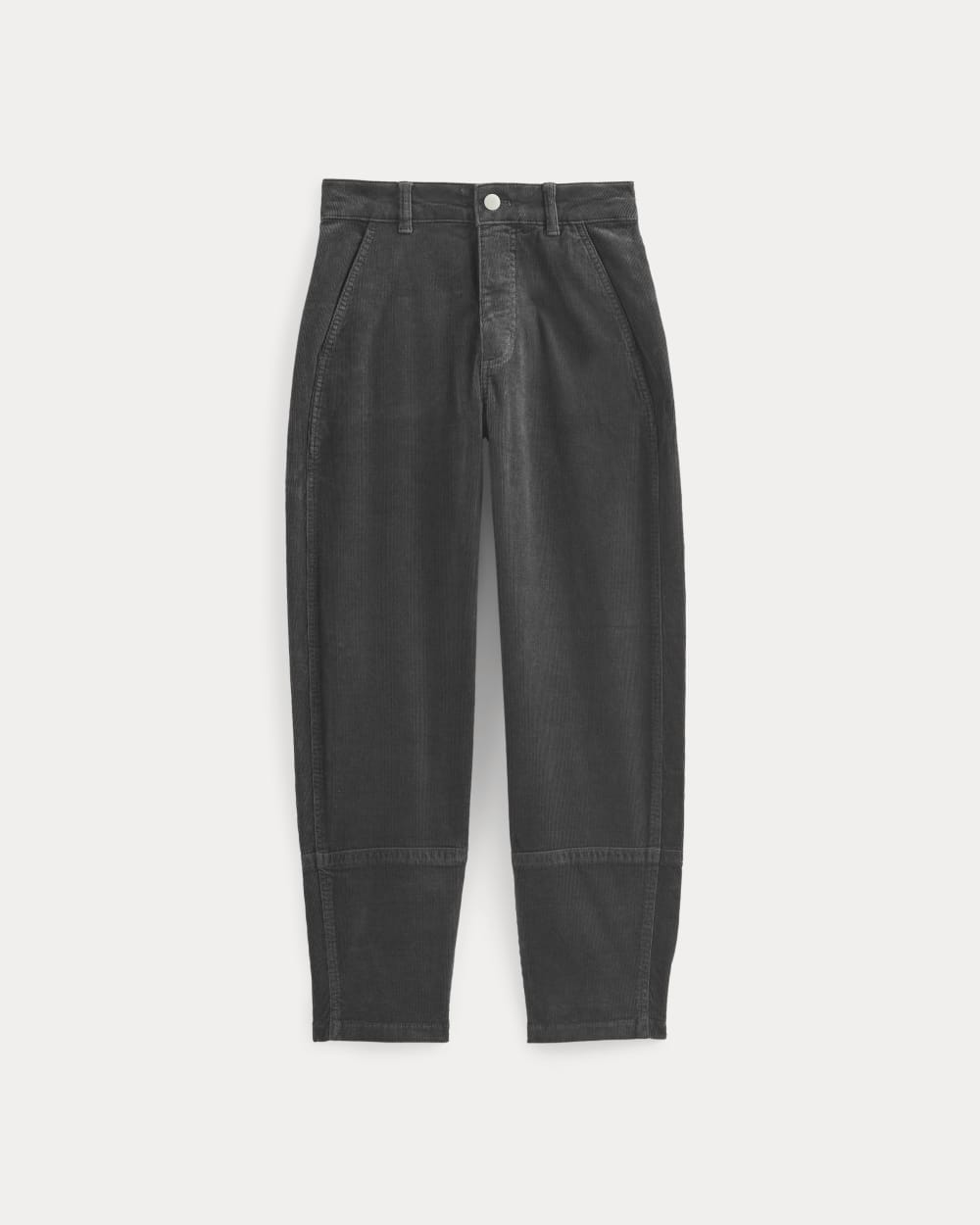 The Utility Barrel in Corduroy in Graphite — alternate view