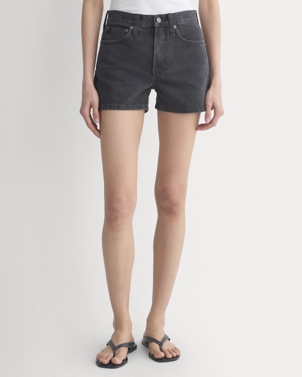 Classic Jean Short in Black — detail view