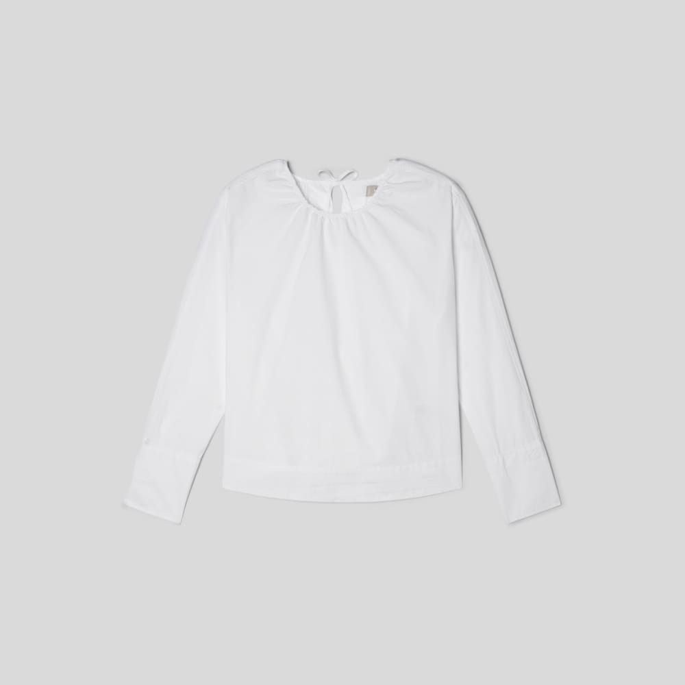 The Poplin Breeze Shirt in White — alternate view