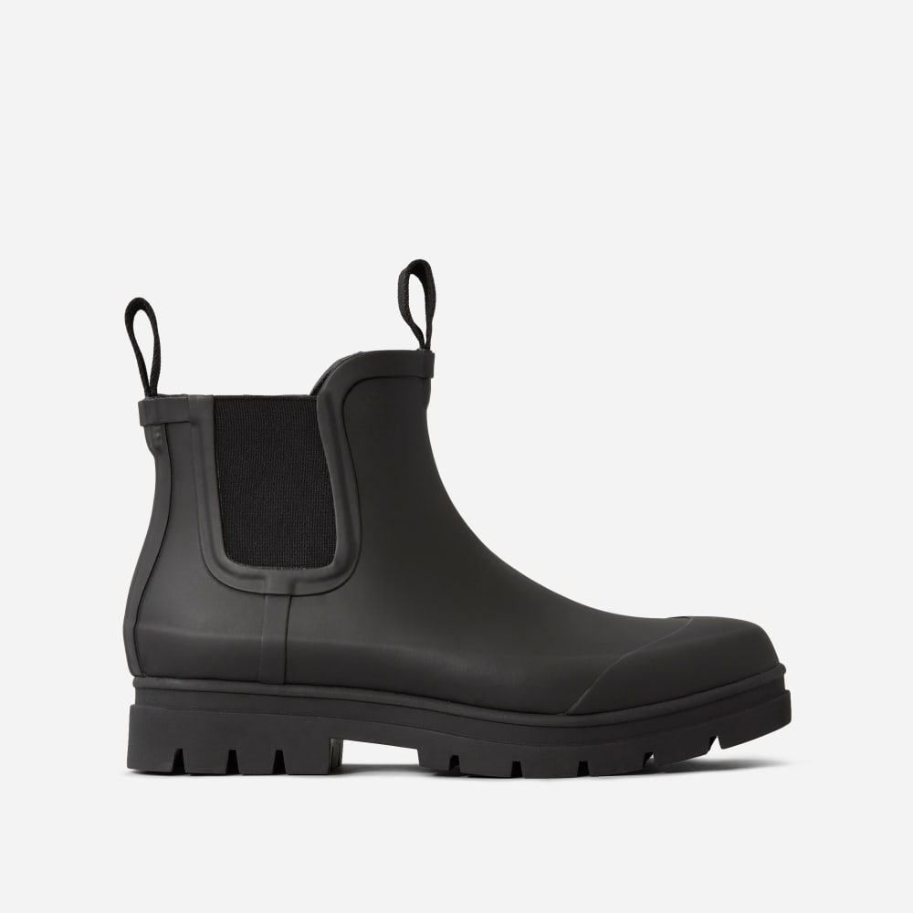The Rain Boot in Black — alternate view