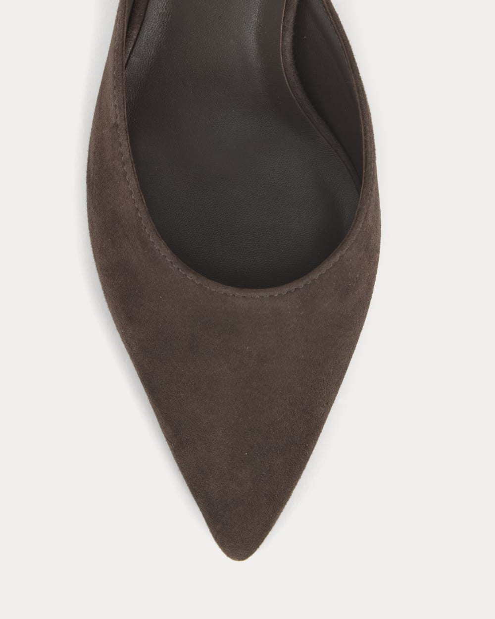 Studio Kitten Heel in Dark Chocolate — detail view