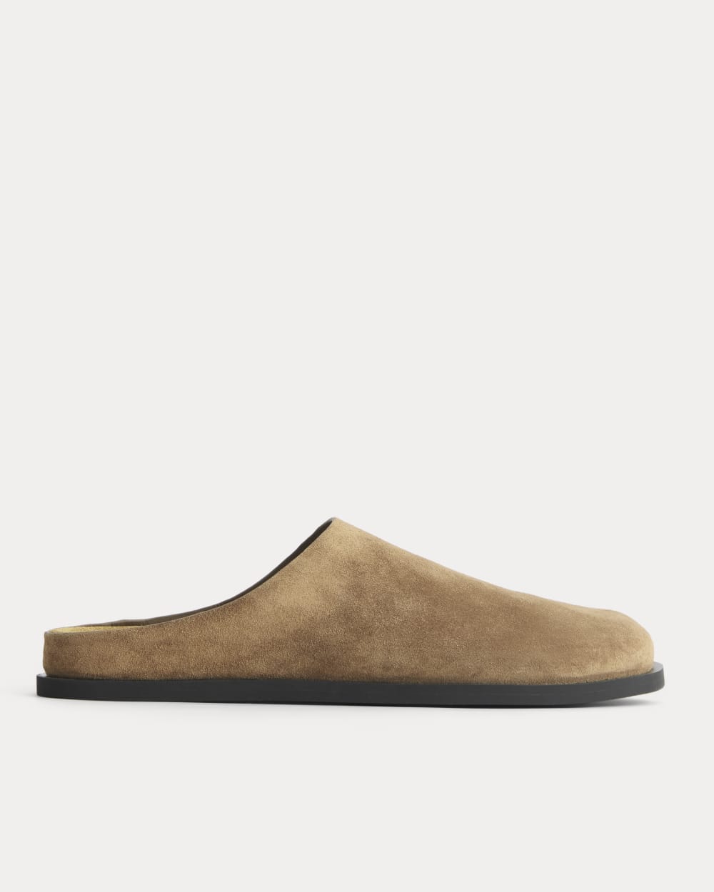 Suede Clog in Farro — front view