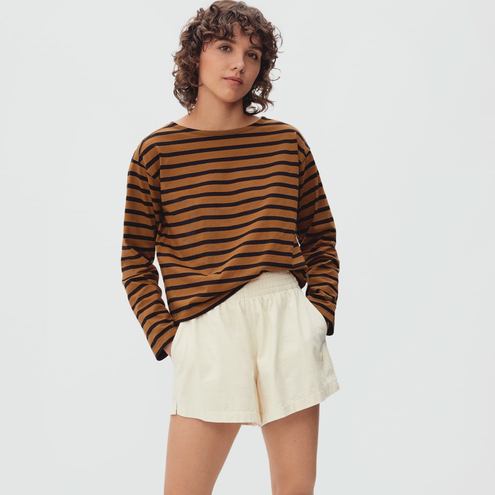 The Mariner Tee in Toasted Almond / Black — alternate view