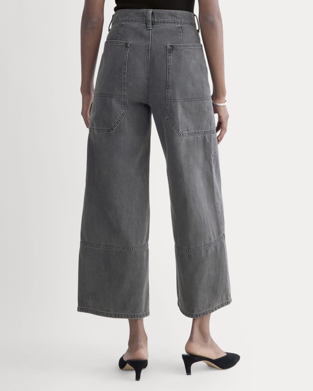 The Way-High® Gardener Cropped Jean in Washed Grey — detail view