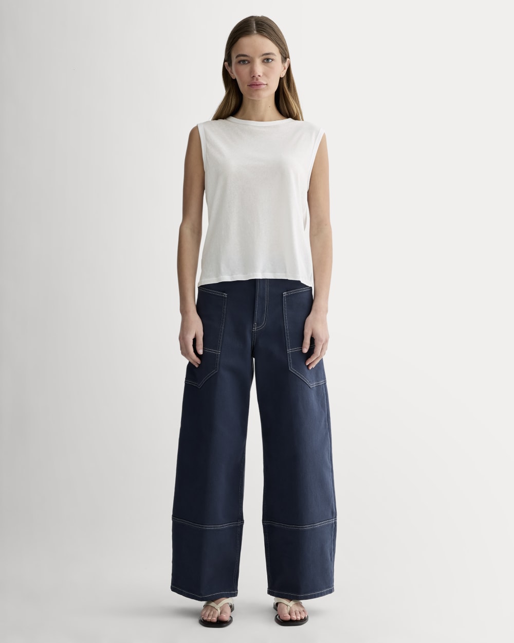 The Air Muscle Tank in White — detail view