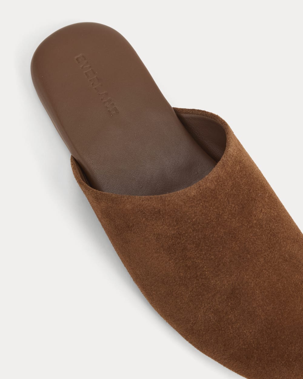 Glove Mule Slipper in Russet — detail view