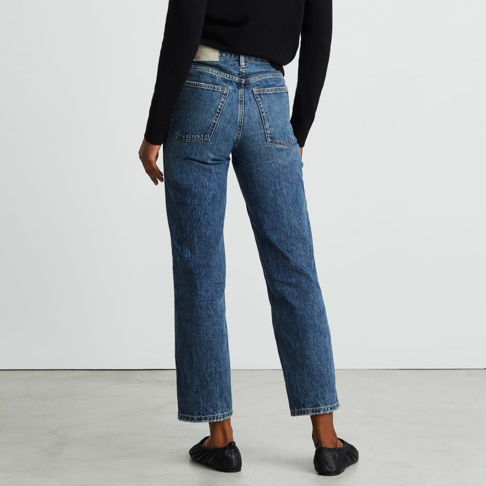 The Rigid Way-High® Jean in Worn-In Blue — detail view
