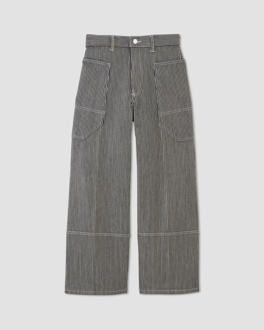 The Way-High® Gardener Cropped Jean in Hickory Stripe — alternate view