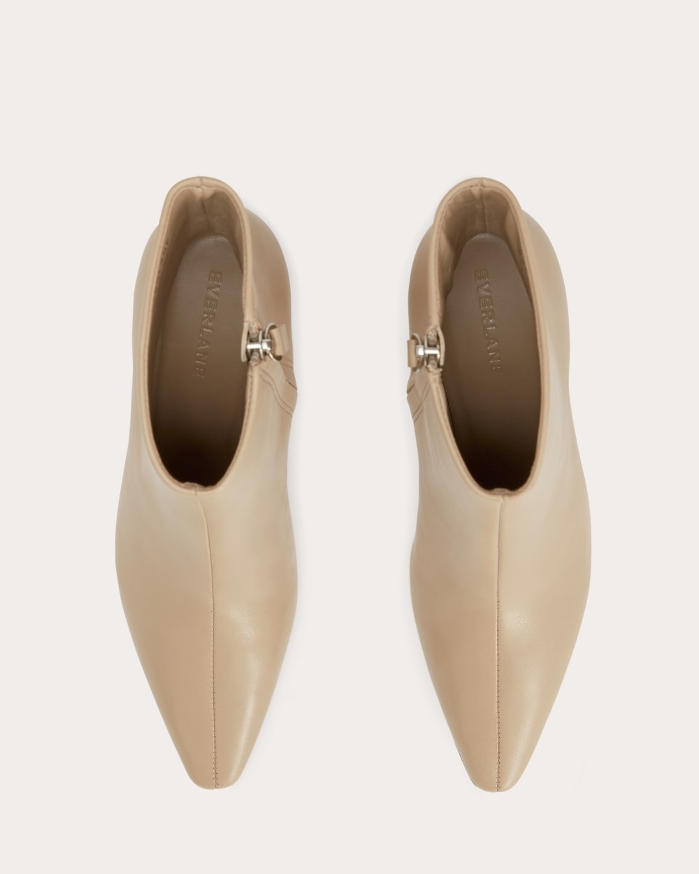 The Short Banana Boot in Sandy Taupe — detail view