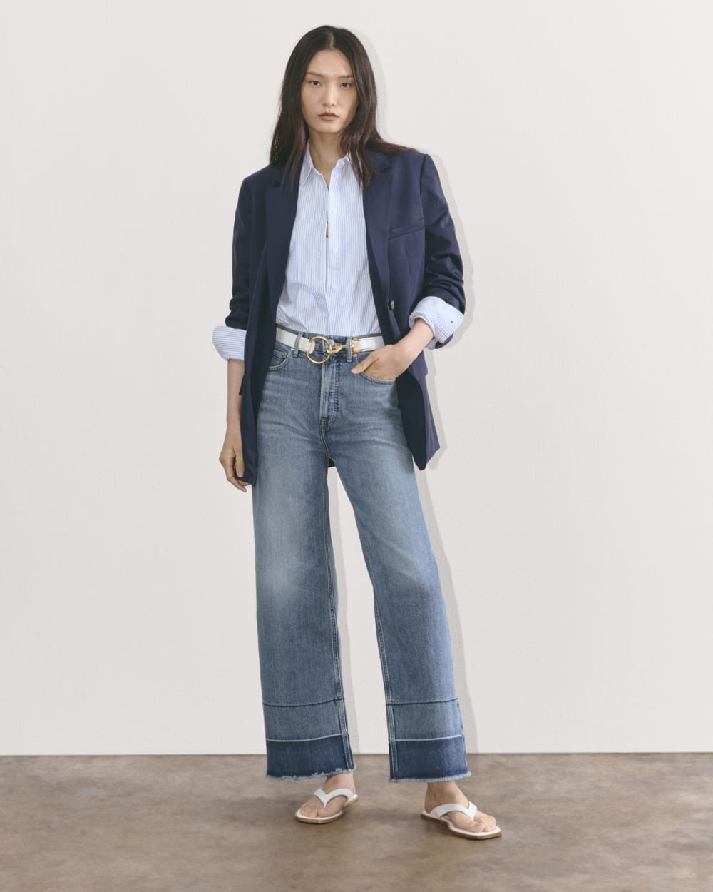 The Way-High® Sailor Jean in Tint Blue — front view