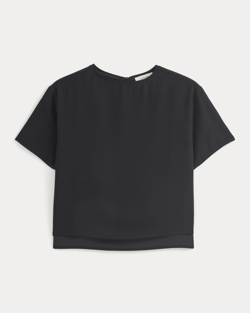 Drapey Crepe Top in Black — alternate view