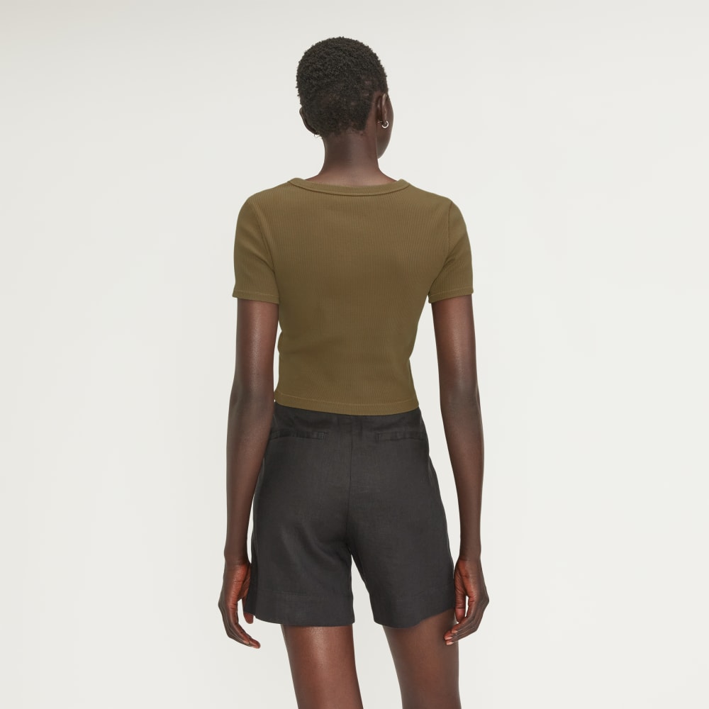 The ’90s Rib Tee in Beech — detail view