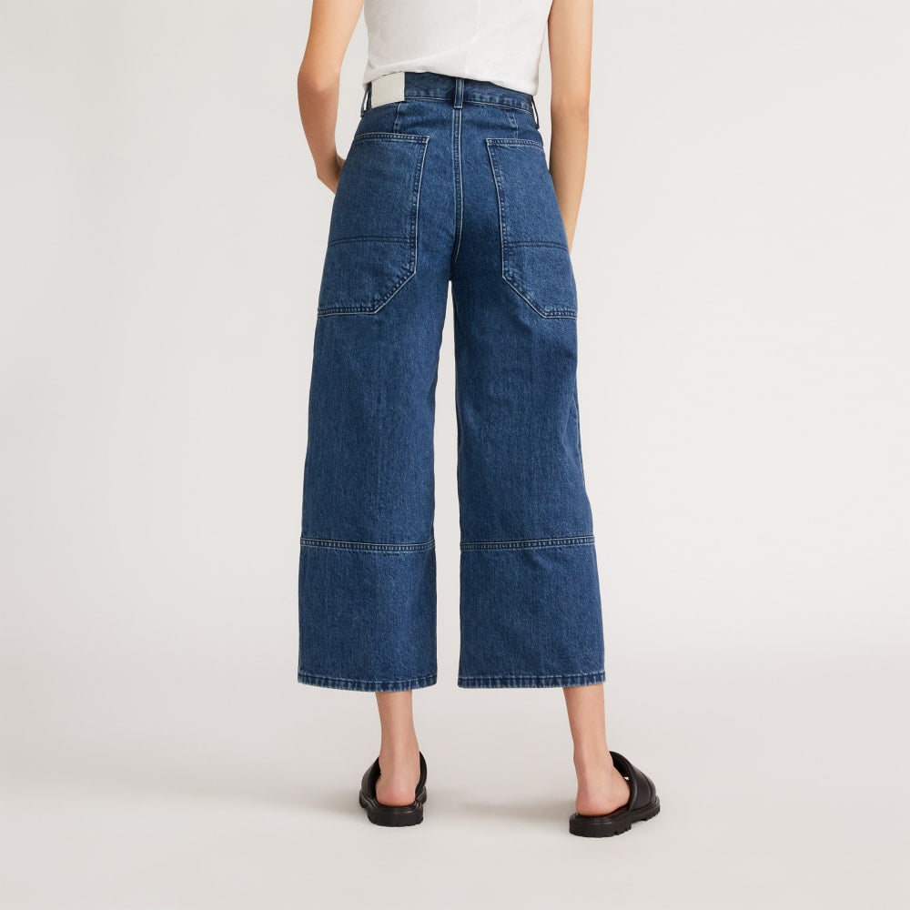 The Way-High® Gardener Cropped Jean in Vibrant Blue — detail view