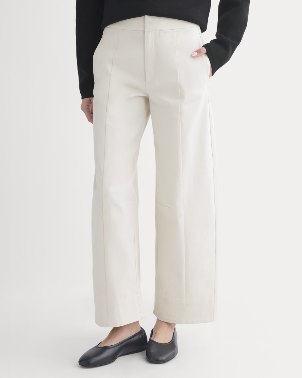 Seamed Balloon Pant in Birch — detail view