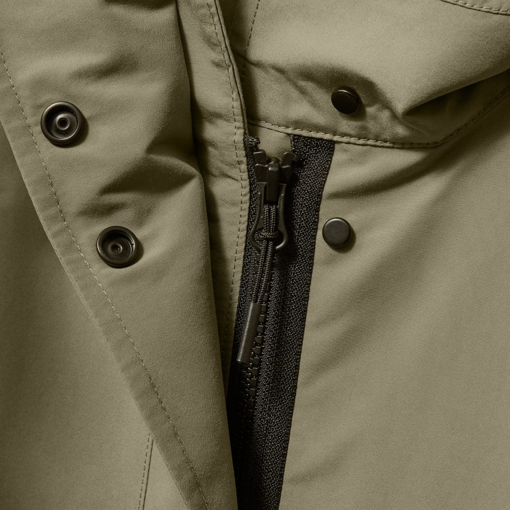 The Anorak in Bay Leaf — detail view