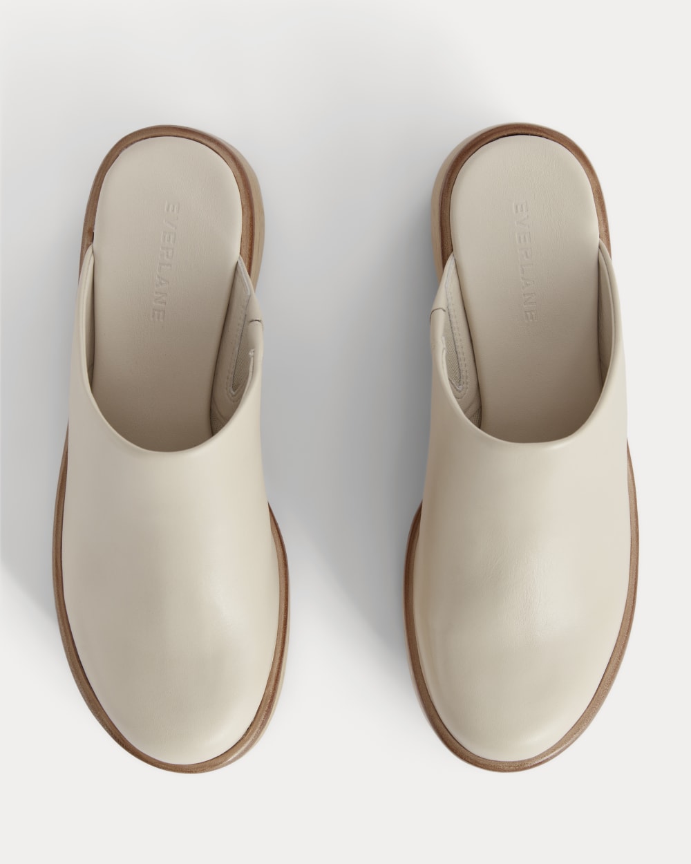 The Wooden Puffa Clog in Canvas — detail view