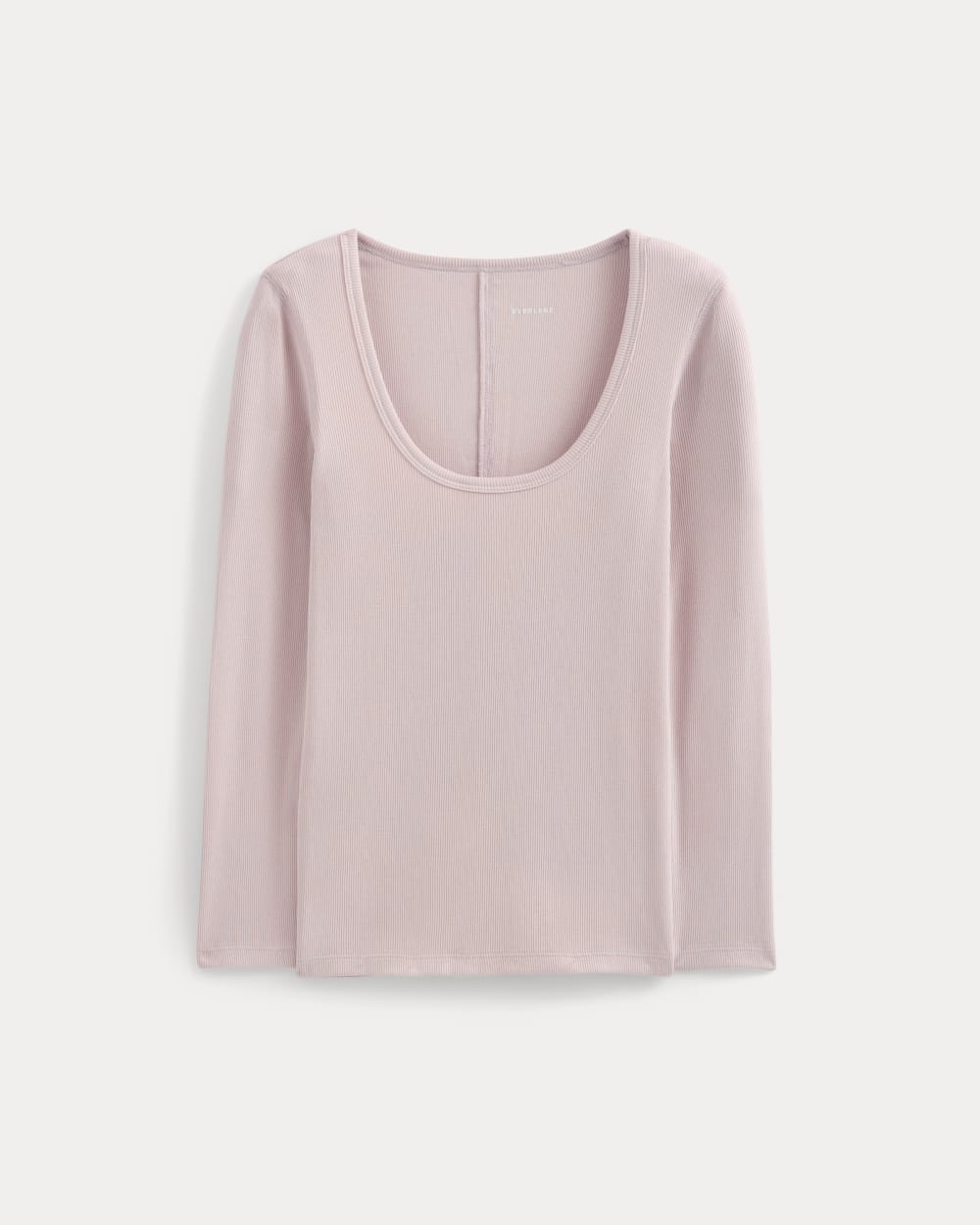 Luxe Rib Deep U-Neck Top in Burnished Lilac — alternate view