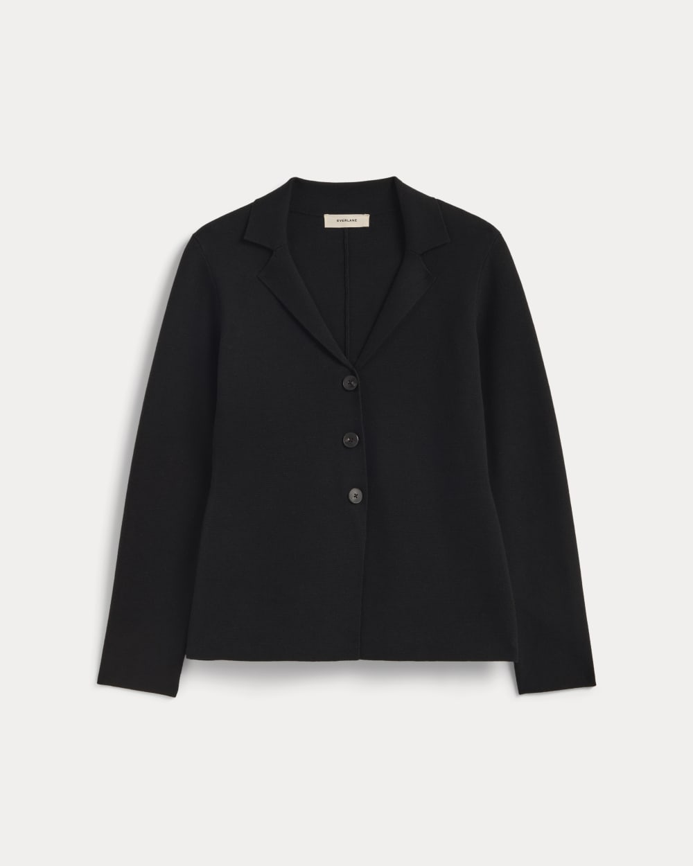 The Knit Blazer in Black — alternate view