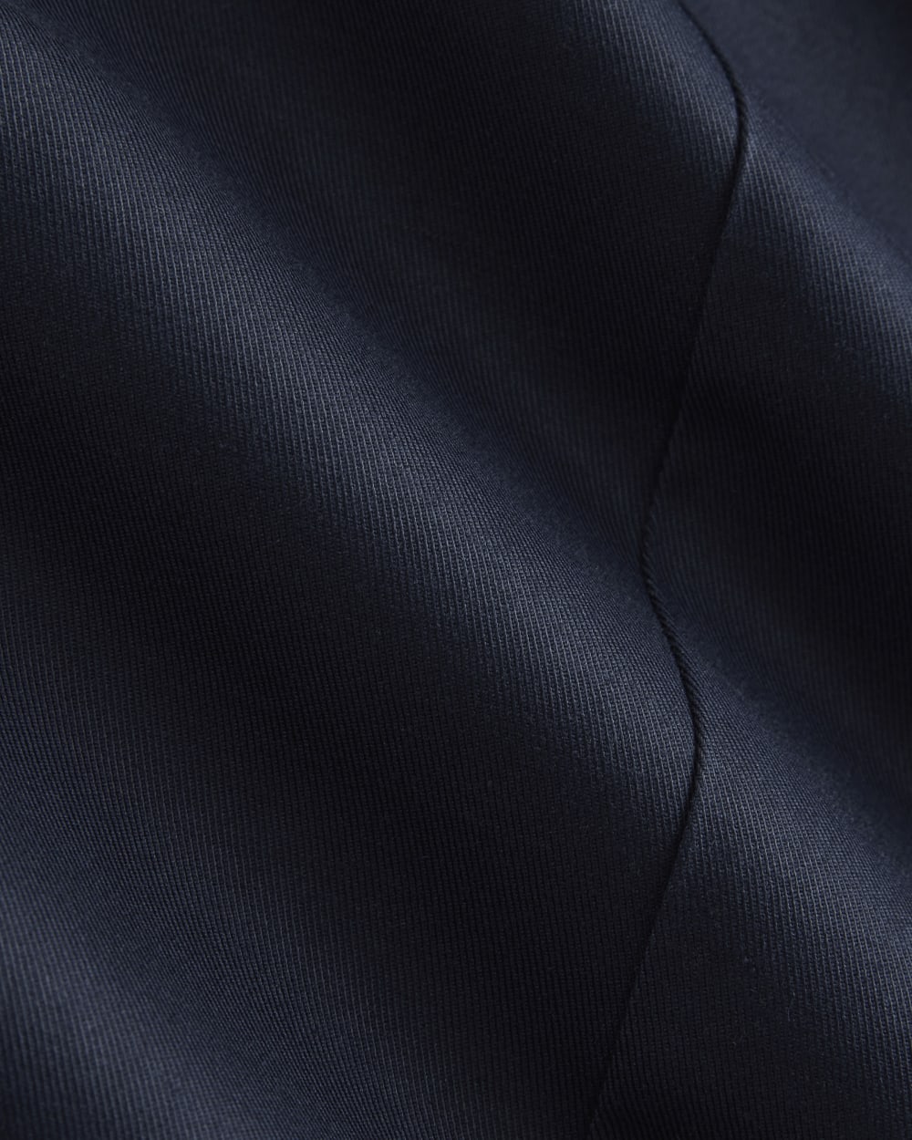 Tailored Drape Seam Pant in Navy — detail view