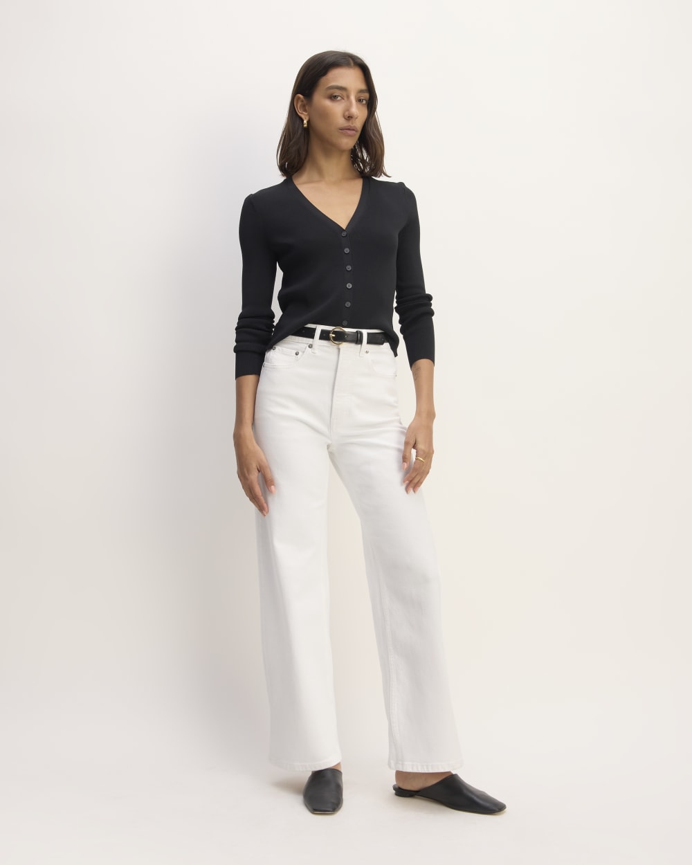 The Way-High® Sailor Jean in Bright White — front view