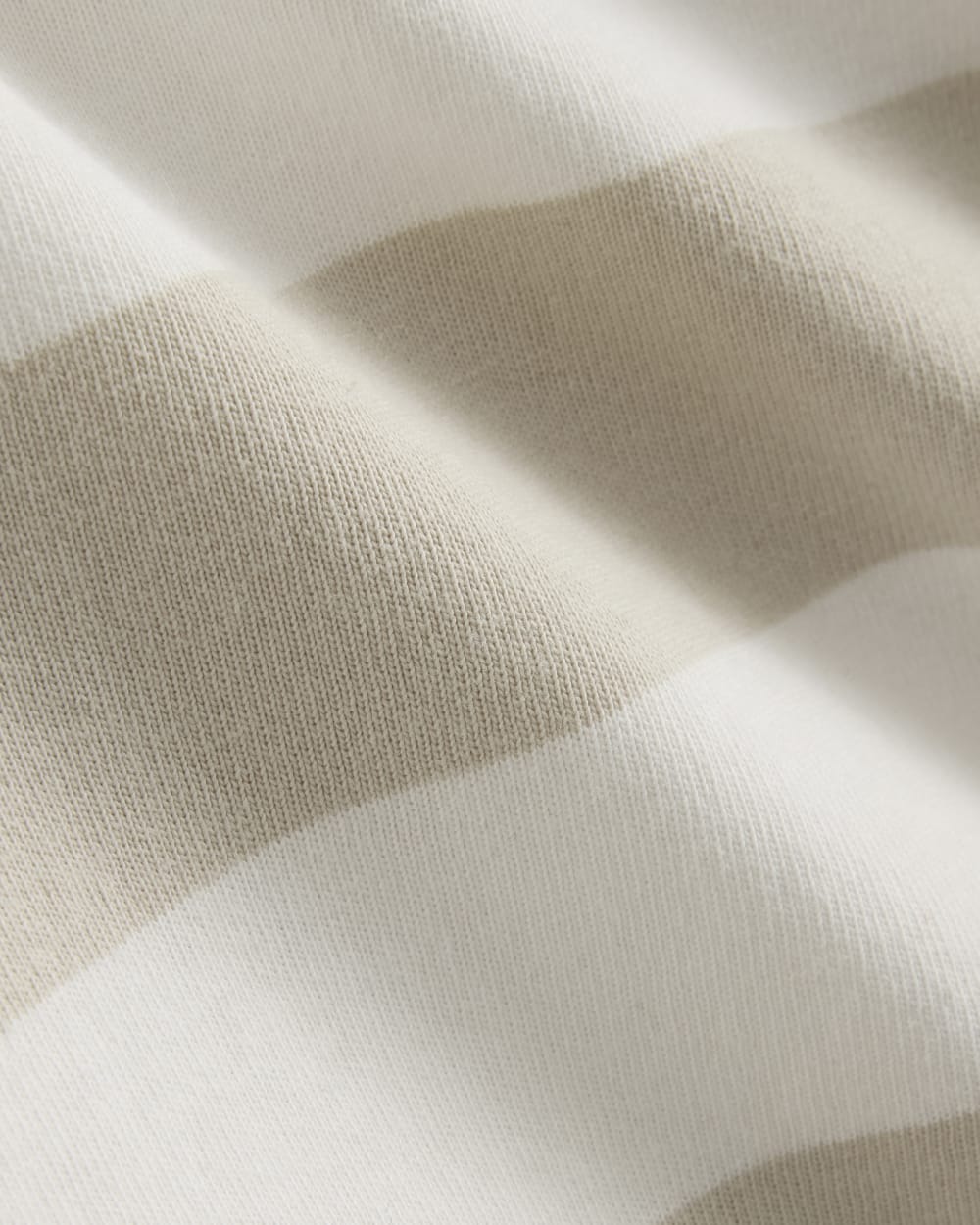 The Mariner Rugby Top in Peyote / Bone — detail view