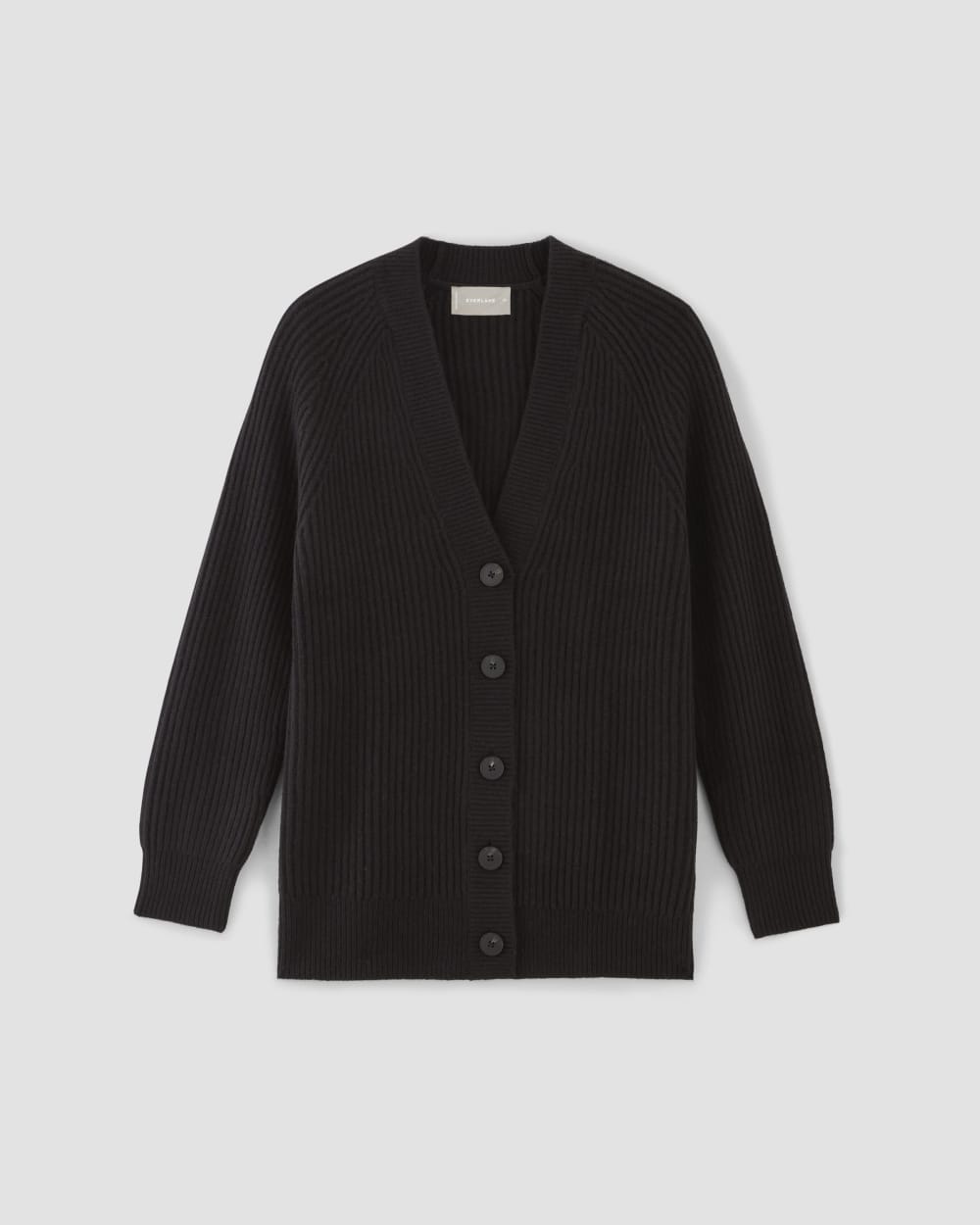 The Felted Merino Cocoon Cardigan in Black — alternate view